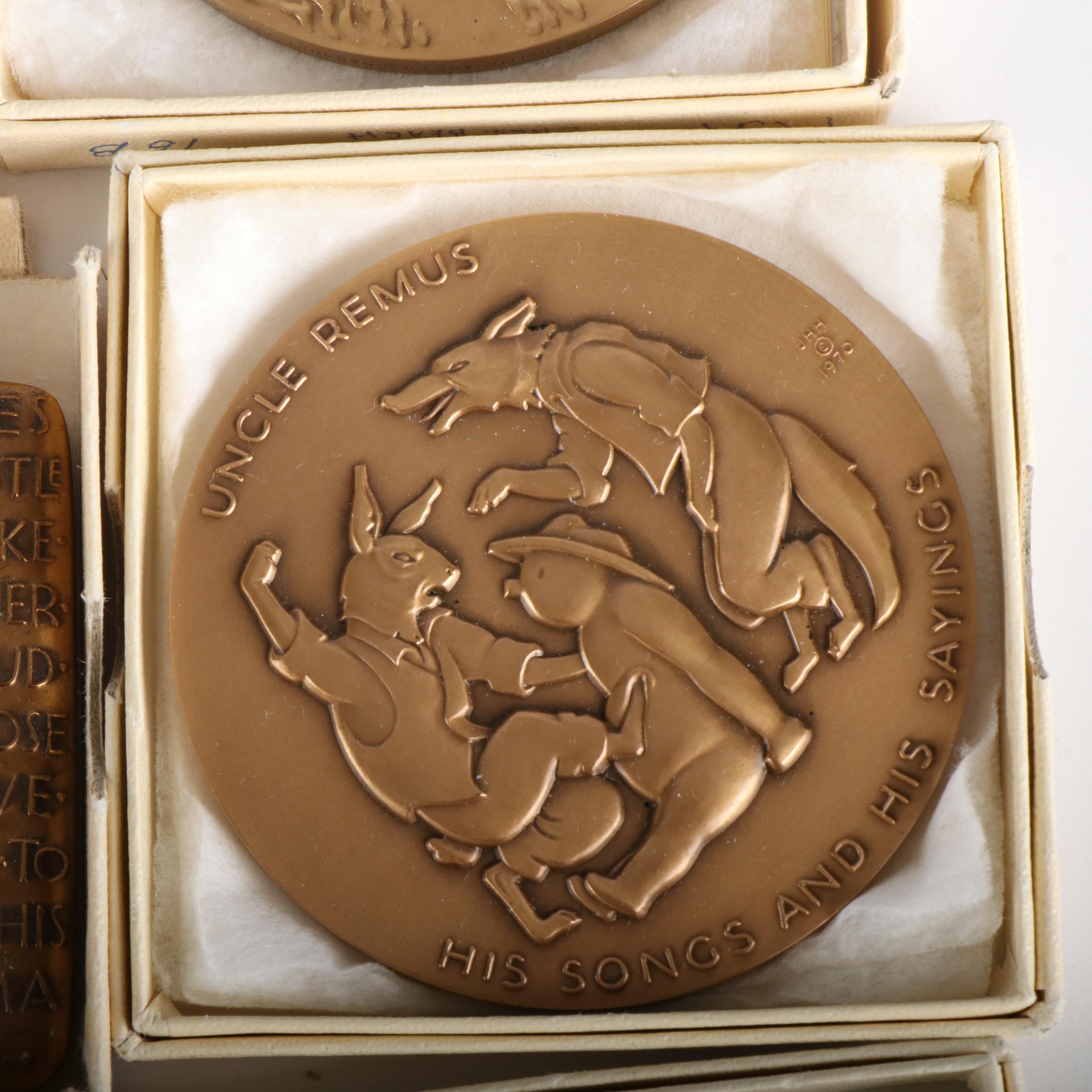Thirty-Two Commemorative Bronze Medals, Society of Medalists, 1960s-1980s