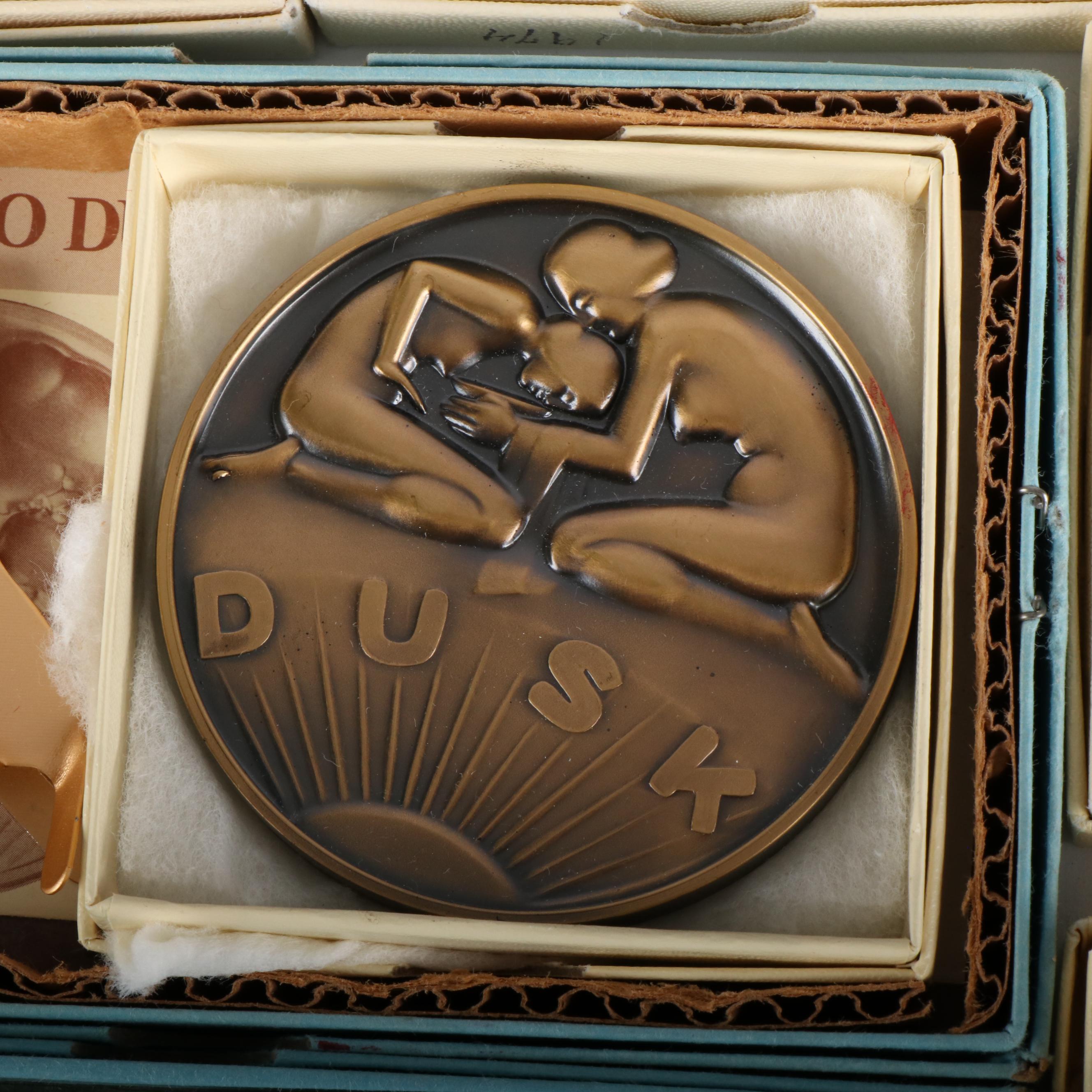 Thirty-Two Commemorative Bronze Medals, Society of Medalists, 1960s-1980s