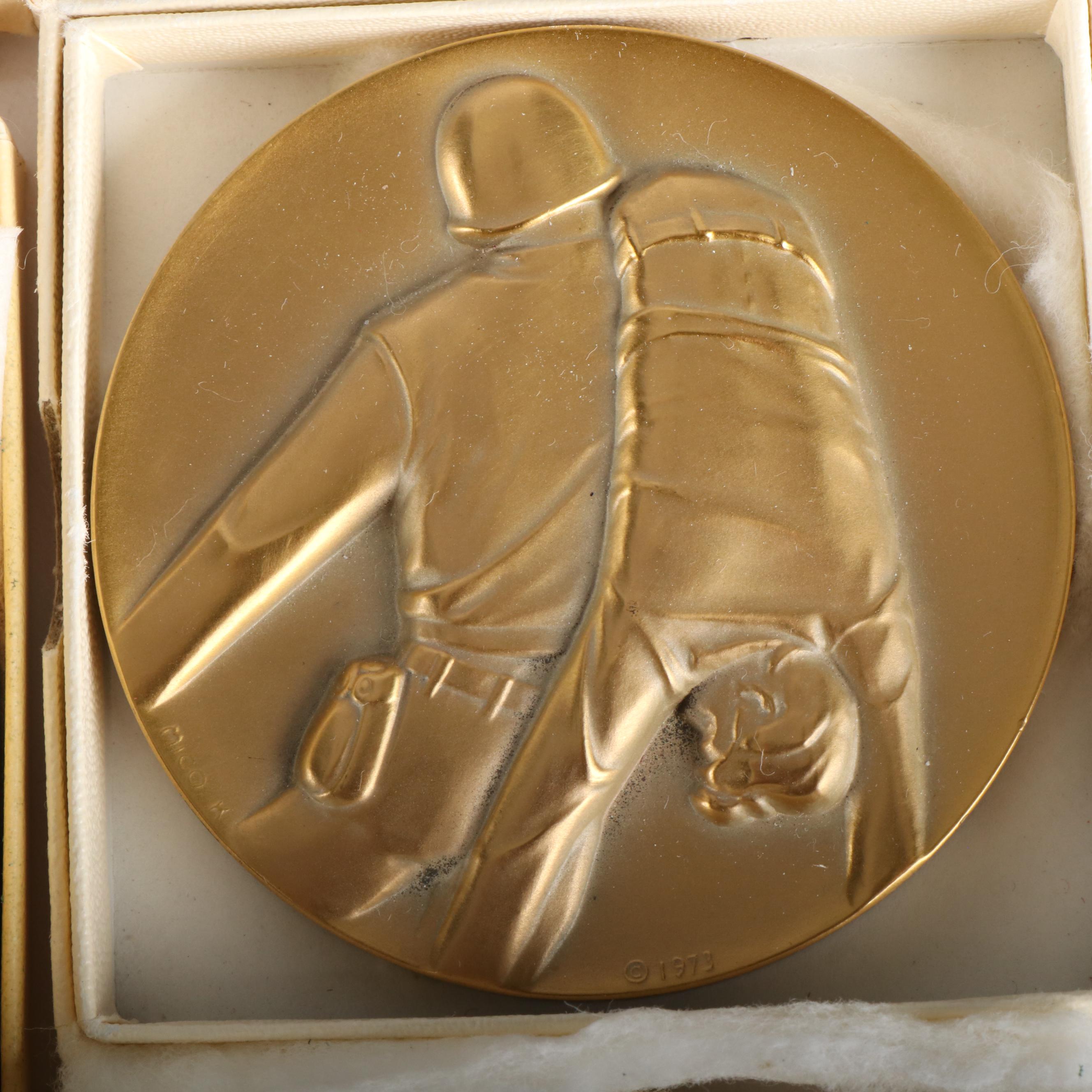 Thirty-Two Commemorative Bronze Medals, Society of Medalists, 1960s-1980s