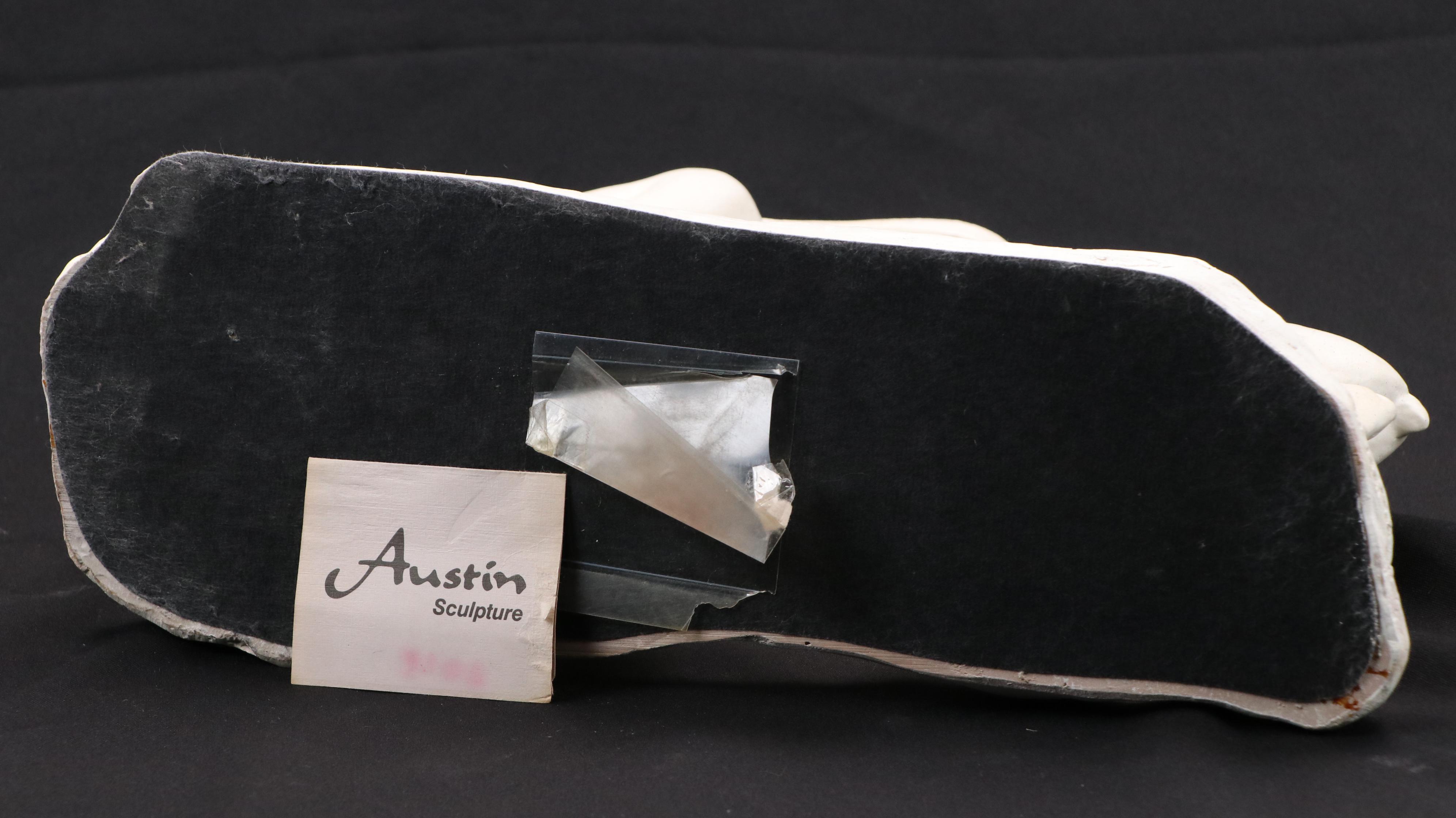 David Fisher Austin Productions Inc. Ceramic Sculpture "Woman With Fawn," 1981