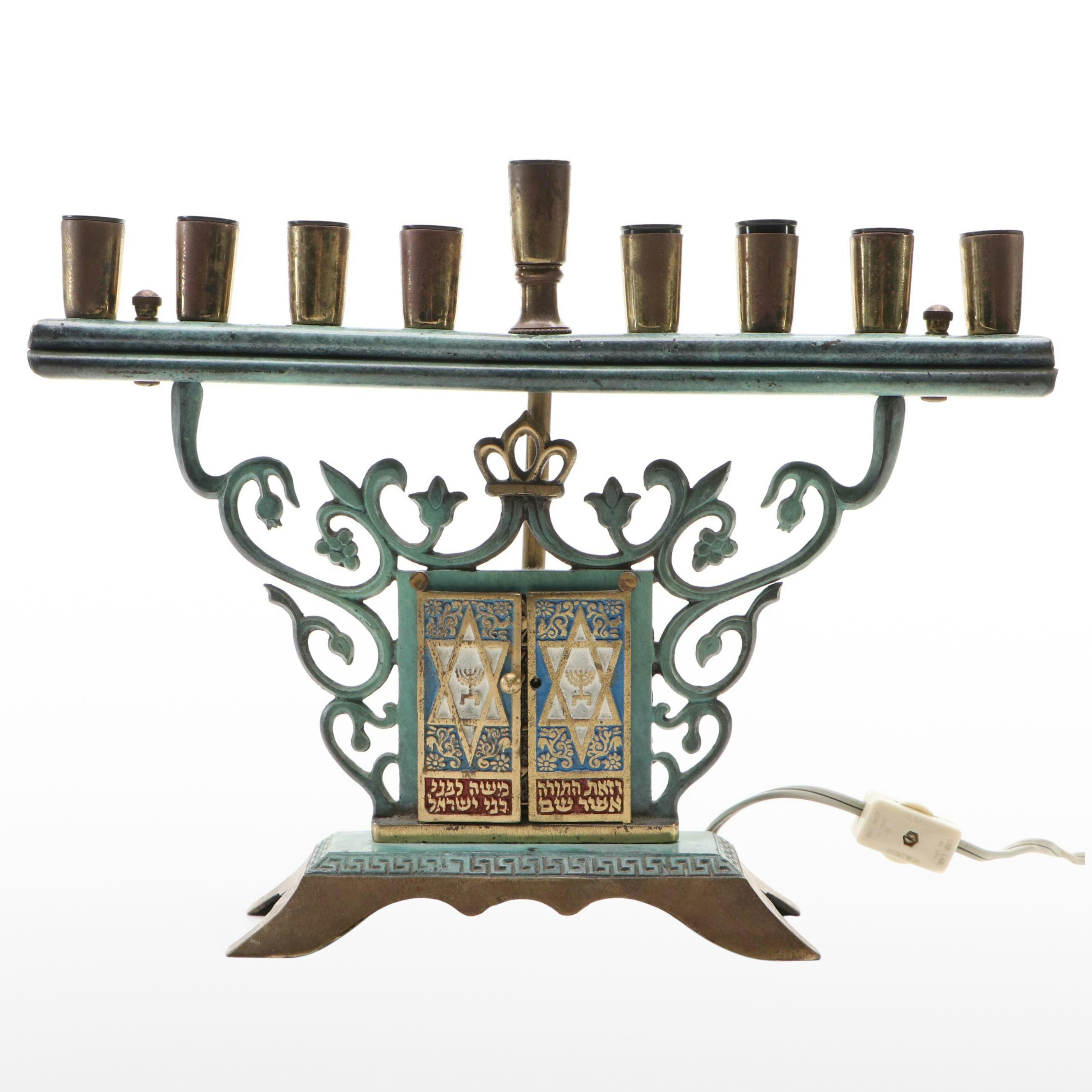 Vintage Electric Holy Lights Menorah