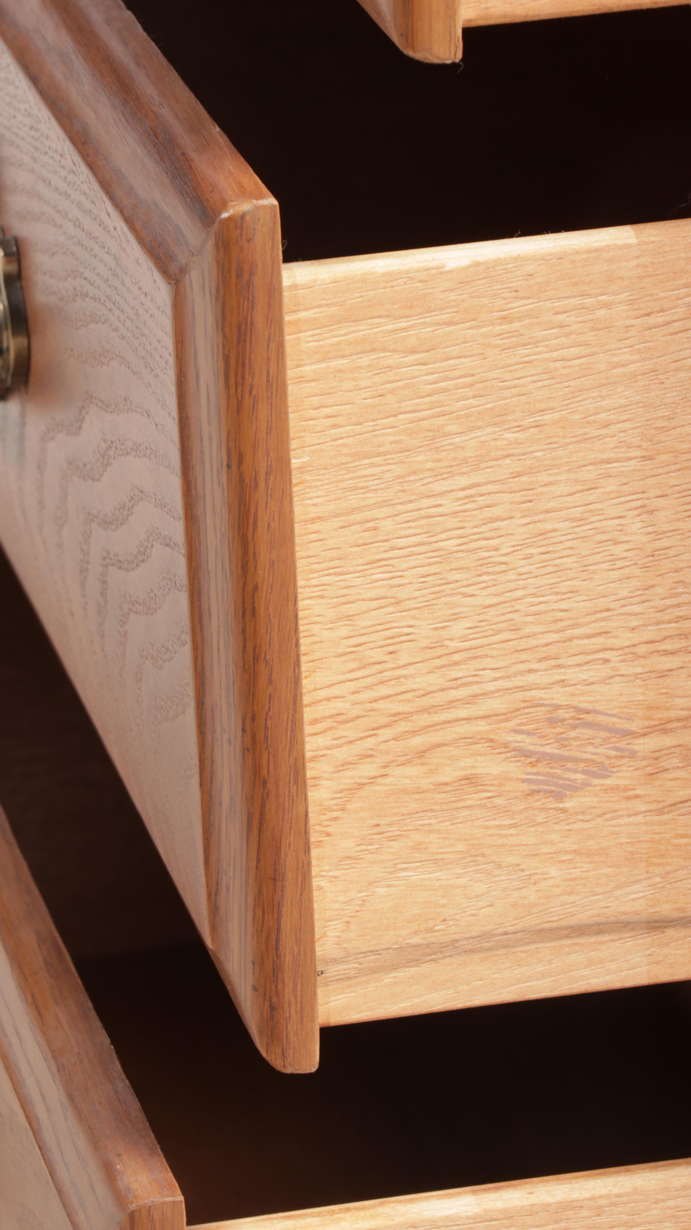 Victorian Style Oak Tall Chest