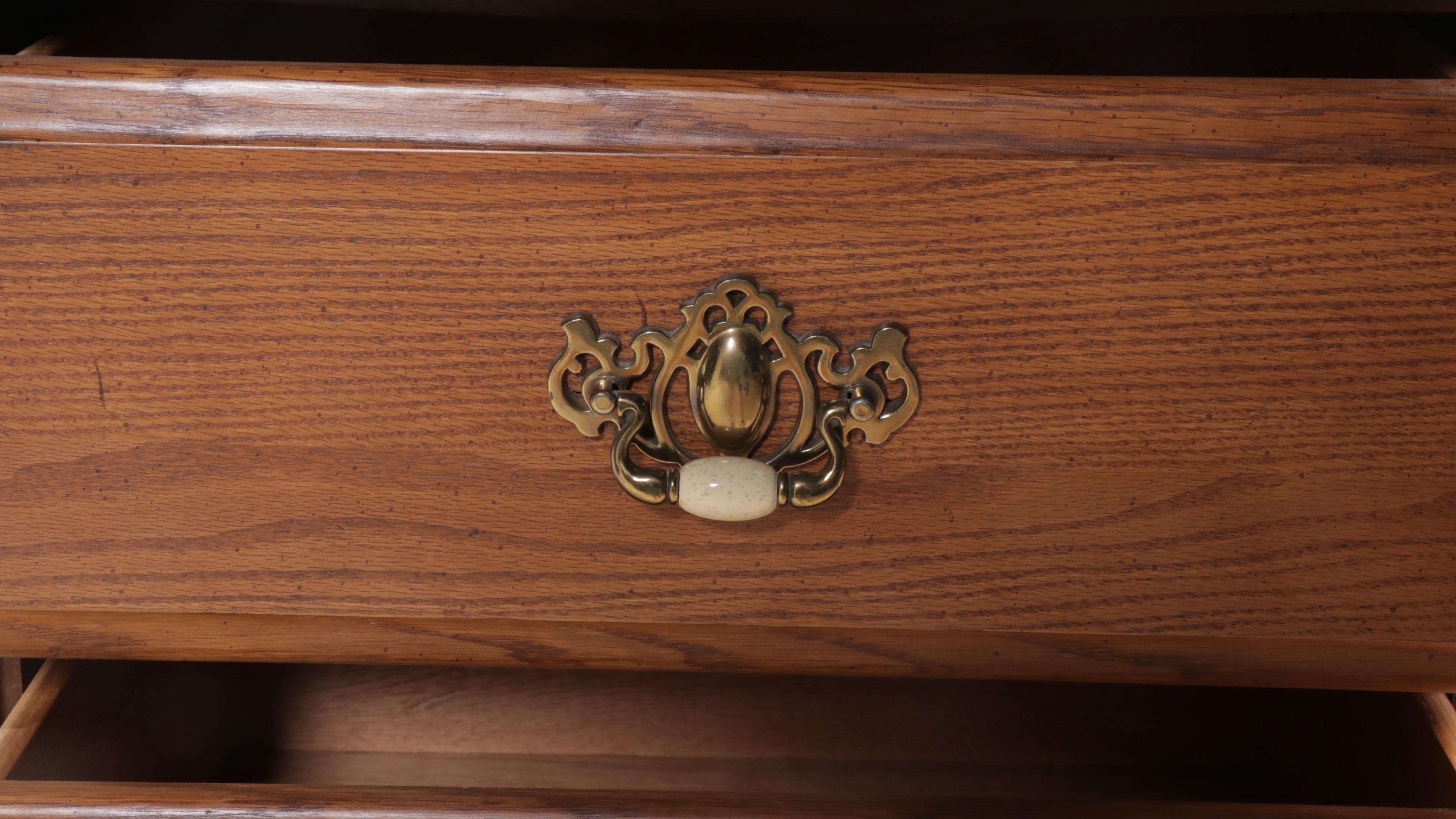 Victorian Style Oak Tall Chest