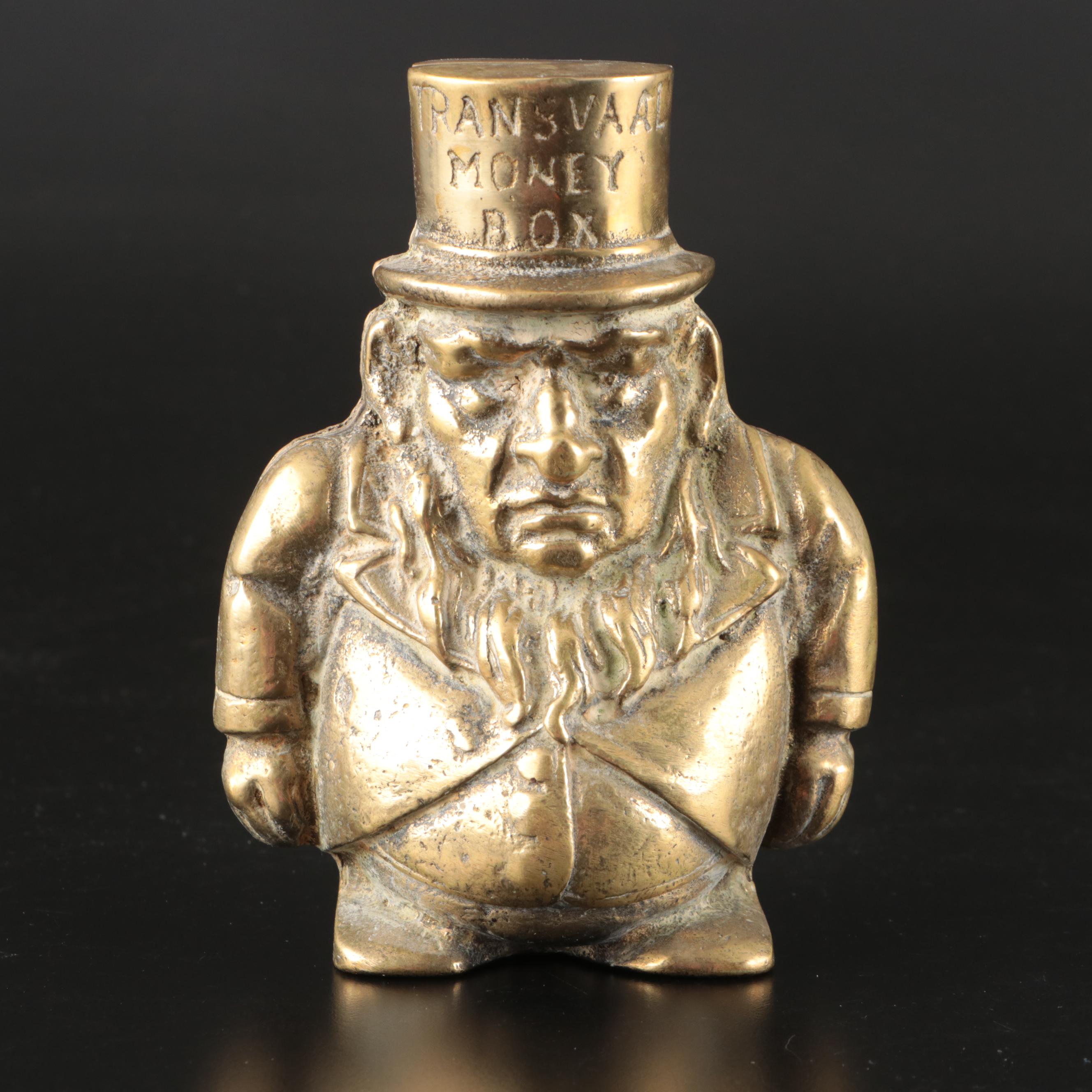 English Brass Figural Coin Banks