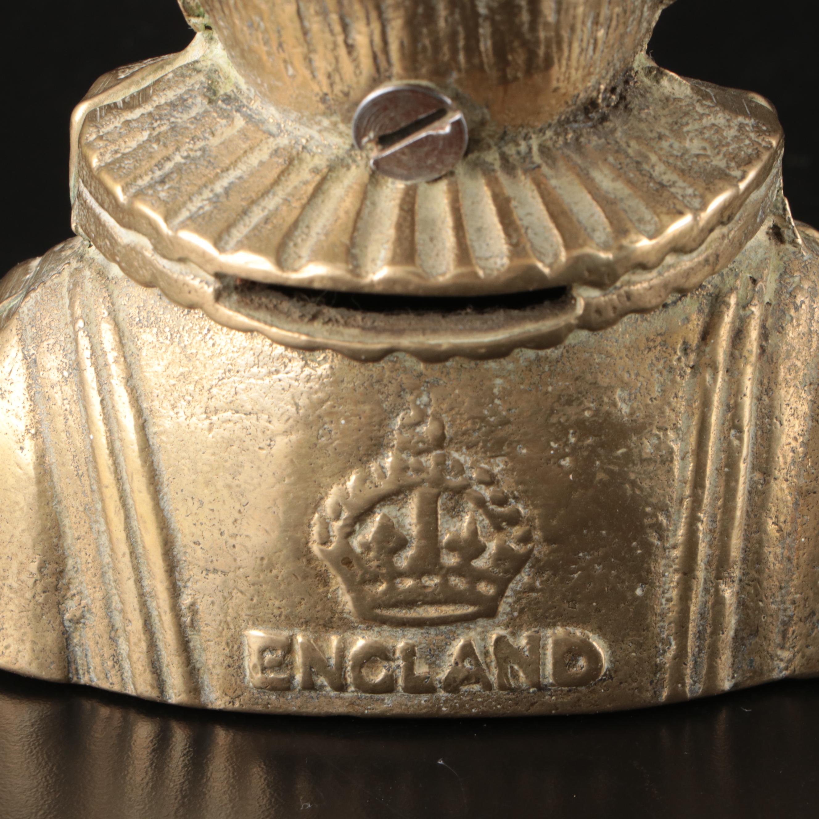 English Brass Figural Coin Banks