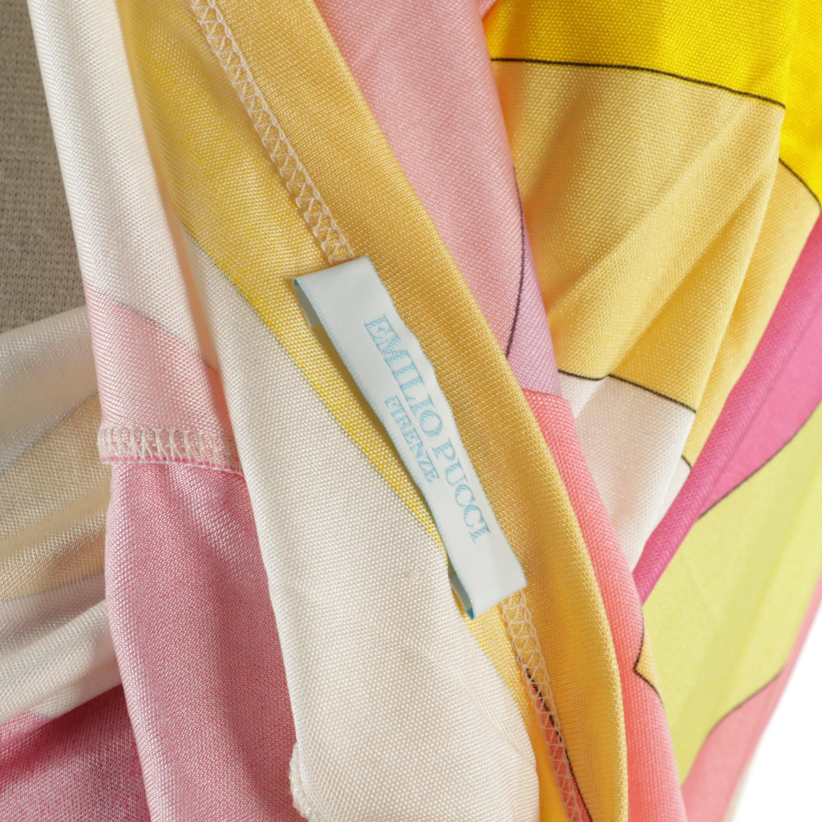 Emilio Pucci Printed Silk Scooped Neck Top with Tag from Barneys New York