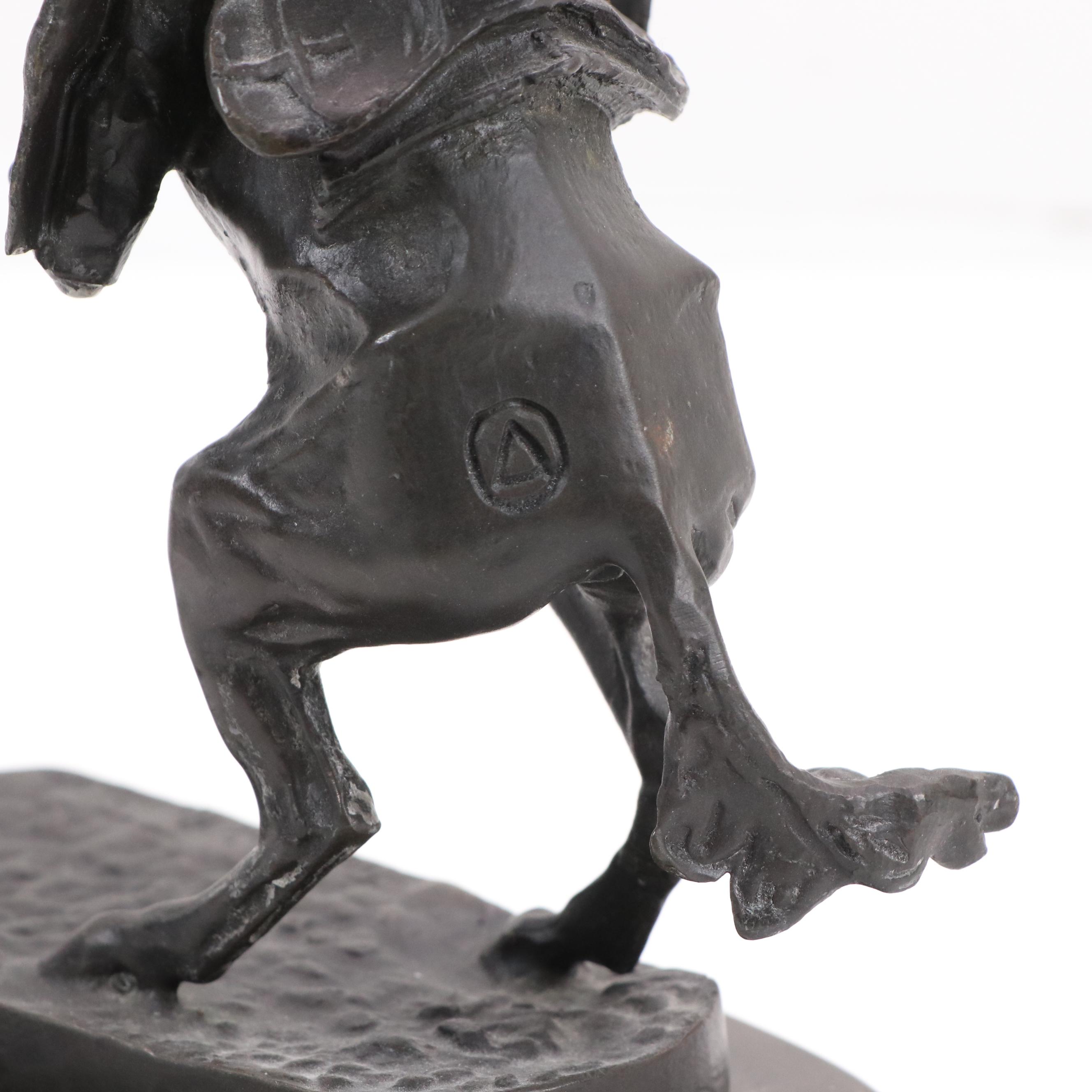 Bronze Sculpture After Frederic Remington "Bronco Buster"