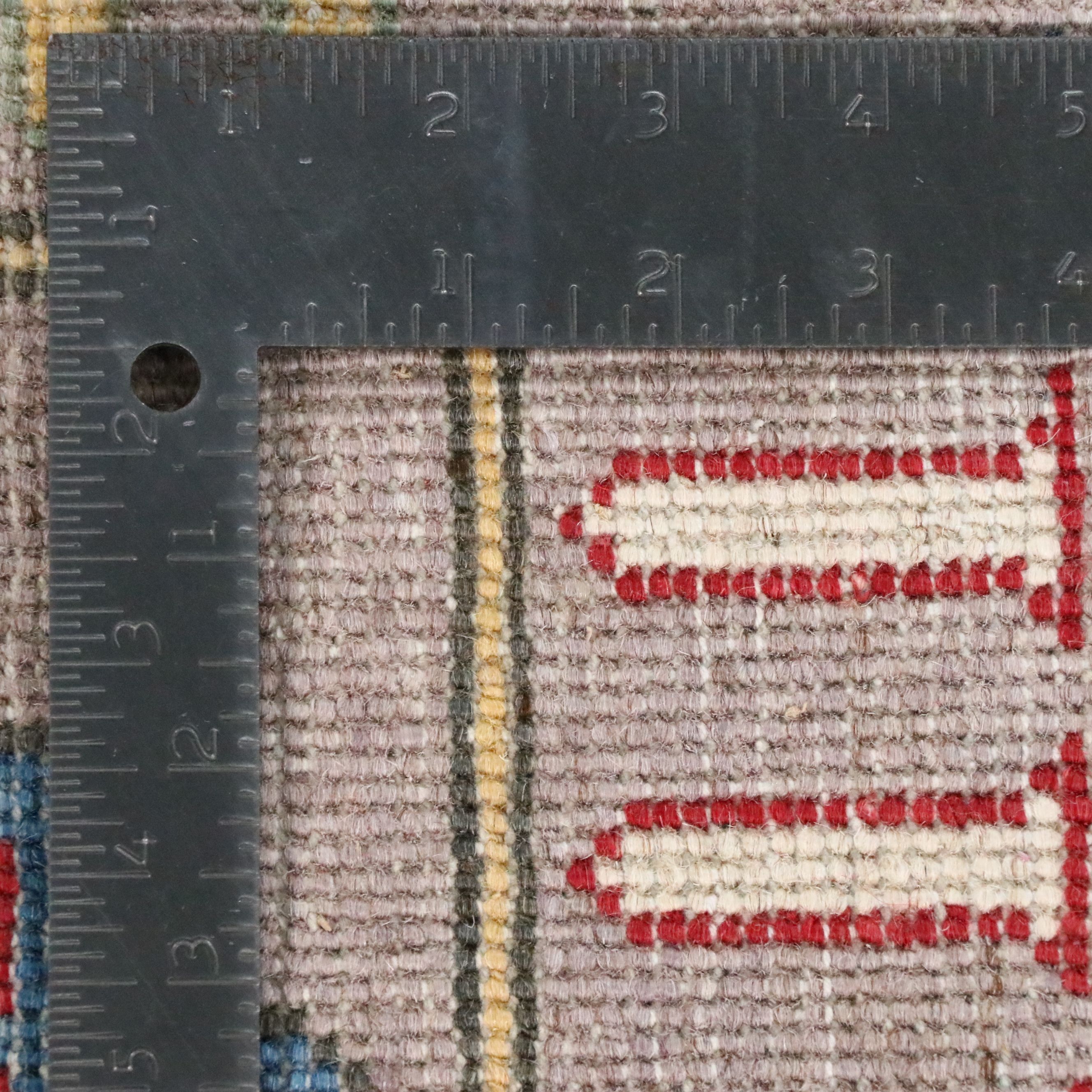 4'11 x 6'8 Hand-Knotted Afghan Pictorial War Area Rug