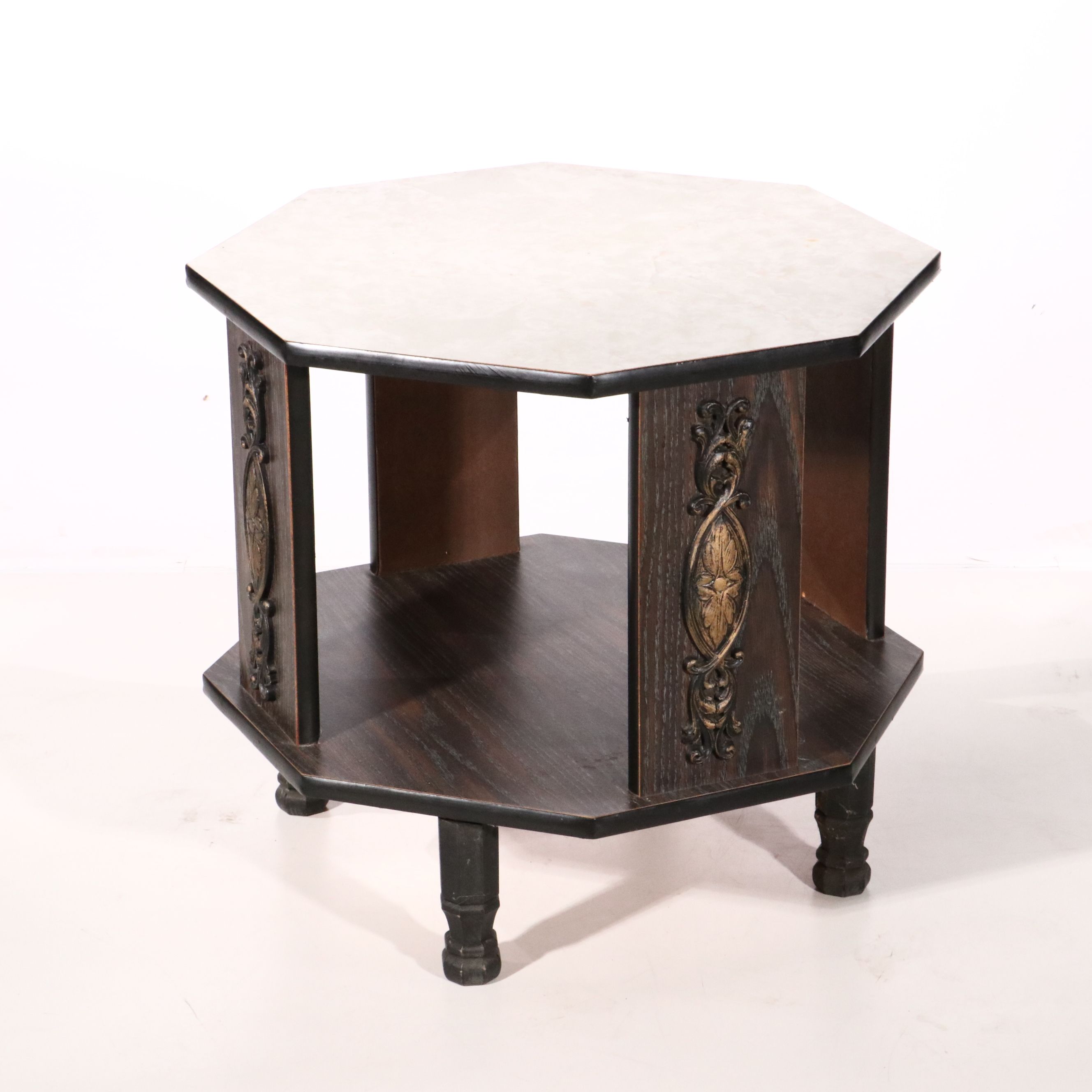 Mediterranean Style Octagonal End Tables, Late 20th Century