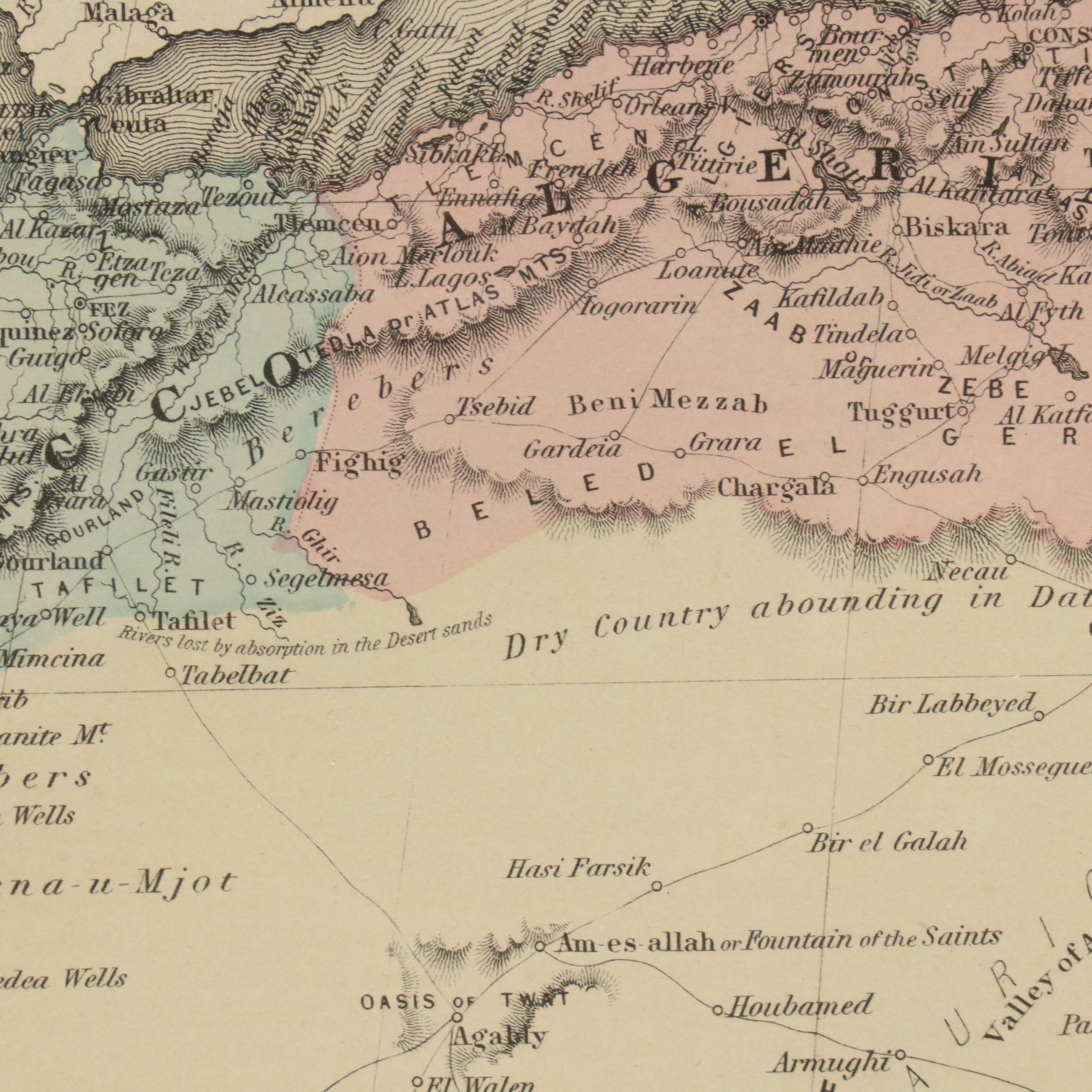 J.H. Colton & Co. Hand-Colored Engraved Map "Africa North Western," circa 1855