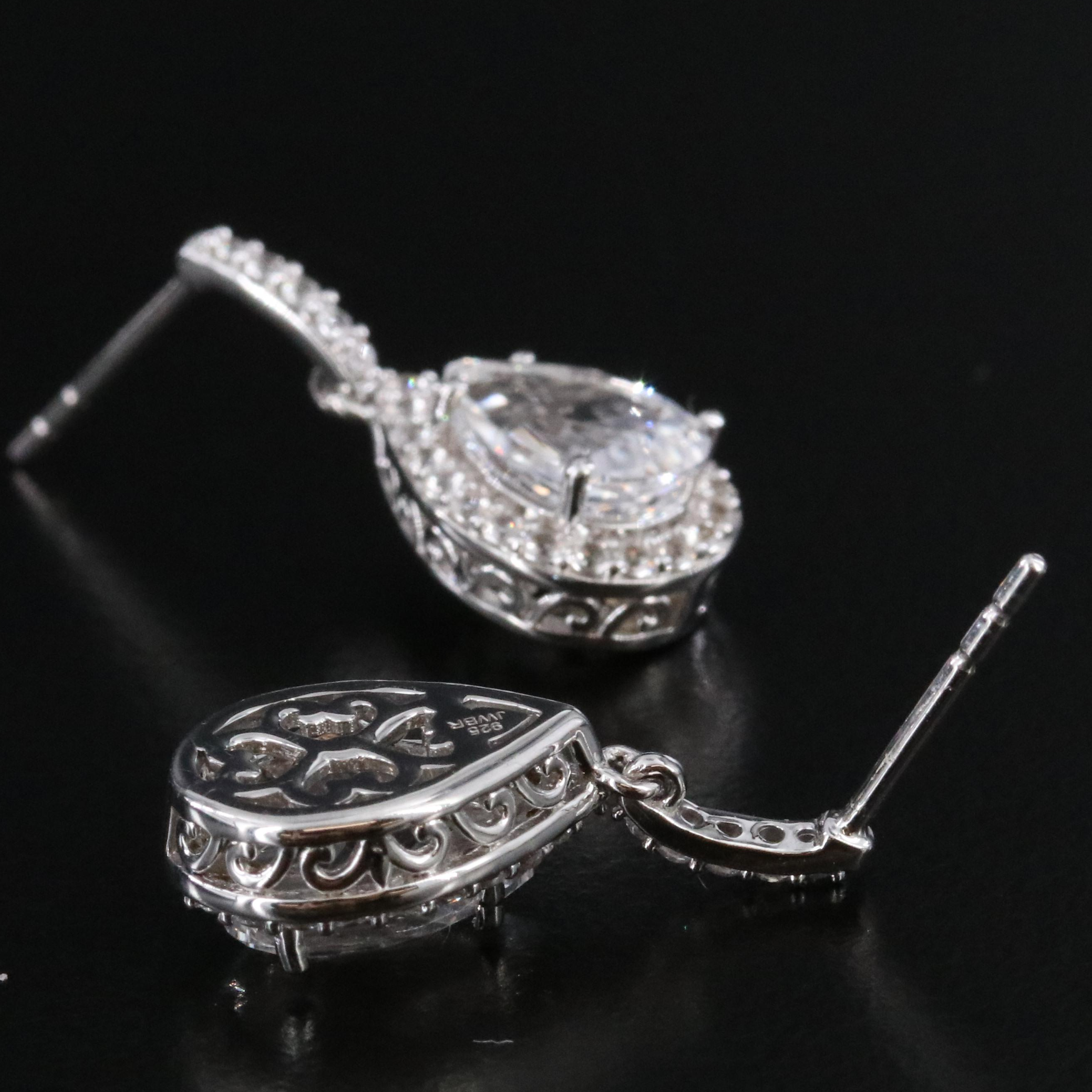 Sterling White Sapphire Earrings