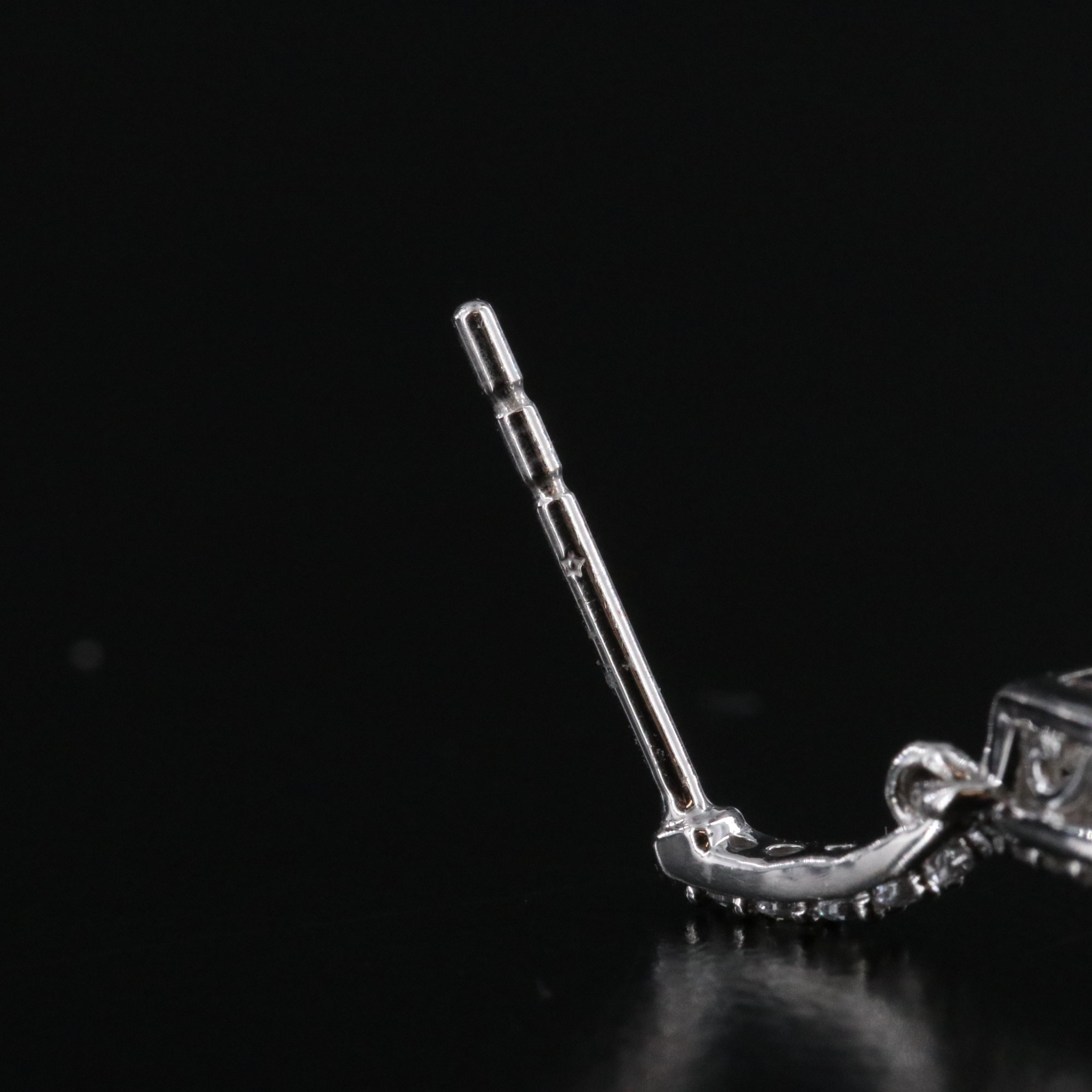 Sterling White Sapphire Earrings