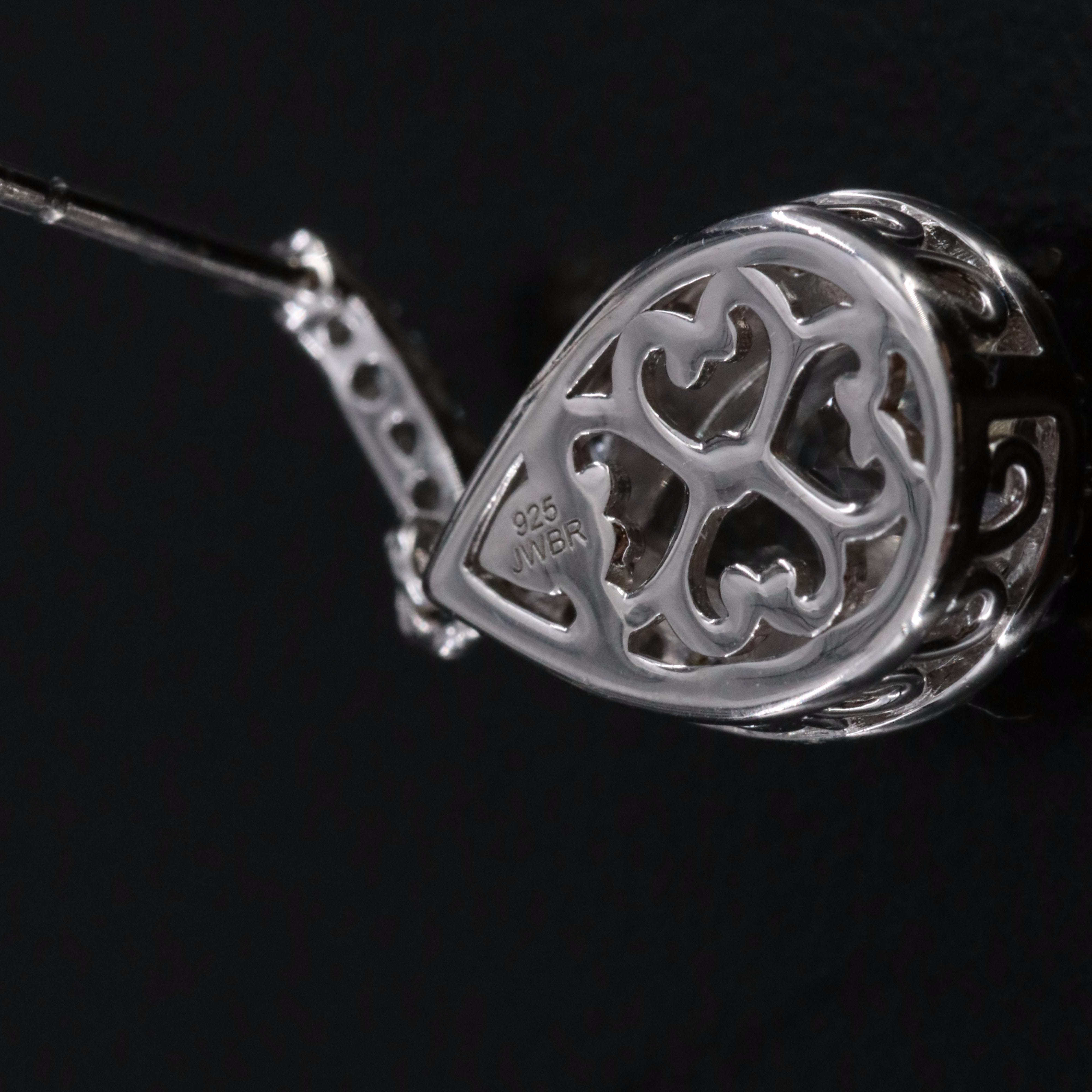 Sterling White Sapphire Earrings