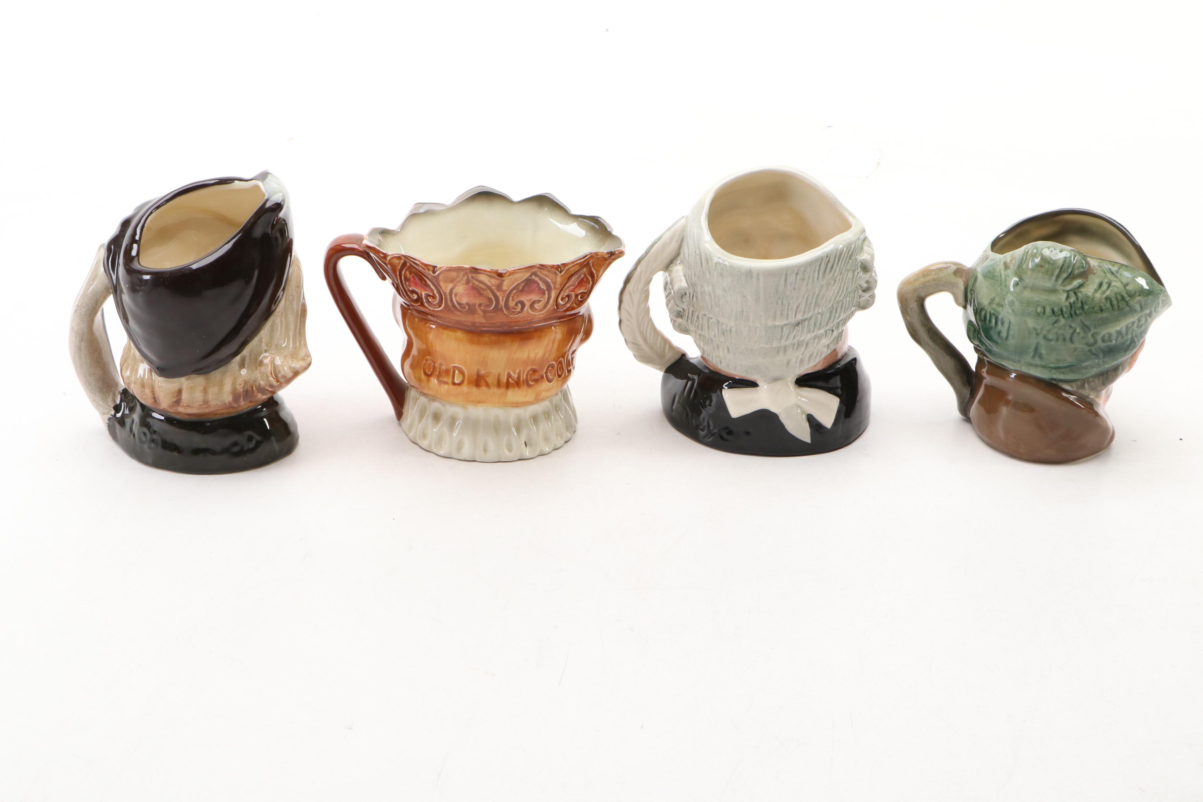 Royal Doulton Winston Churchill Toby Jug with Robin Hood and More Character Mugs