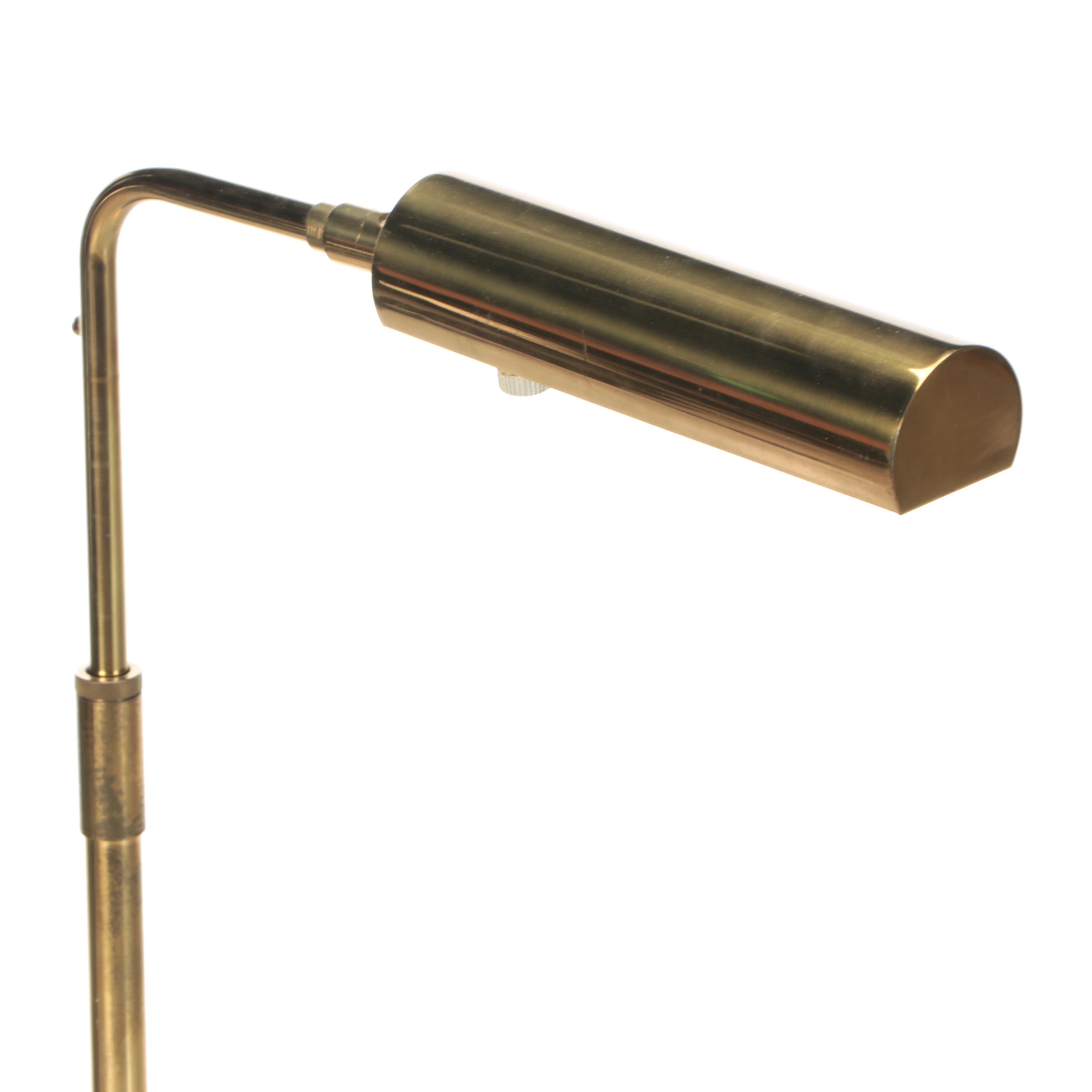 Two Brass Pharmacy Floor Lamps, Mid to Late 20th Century