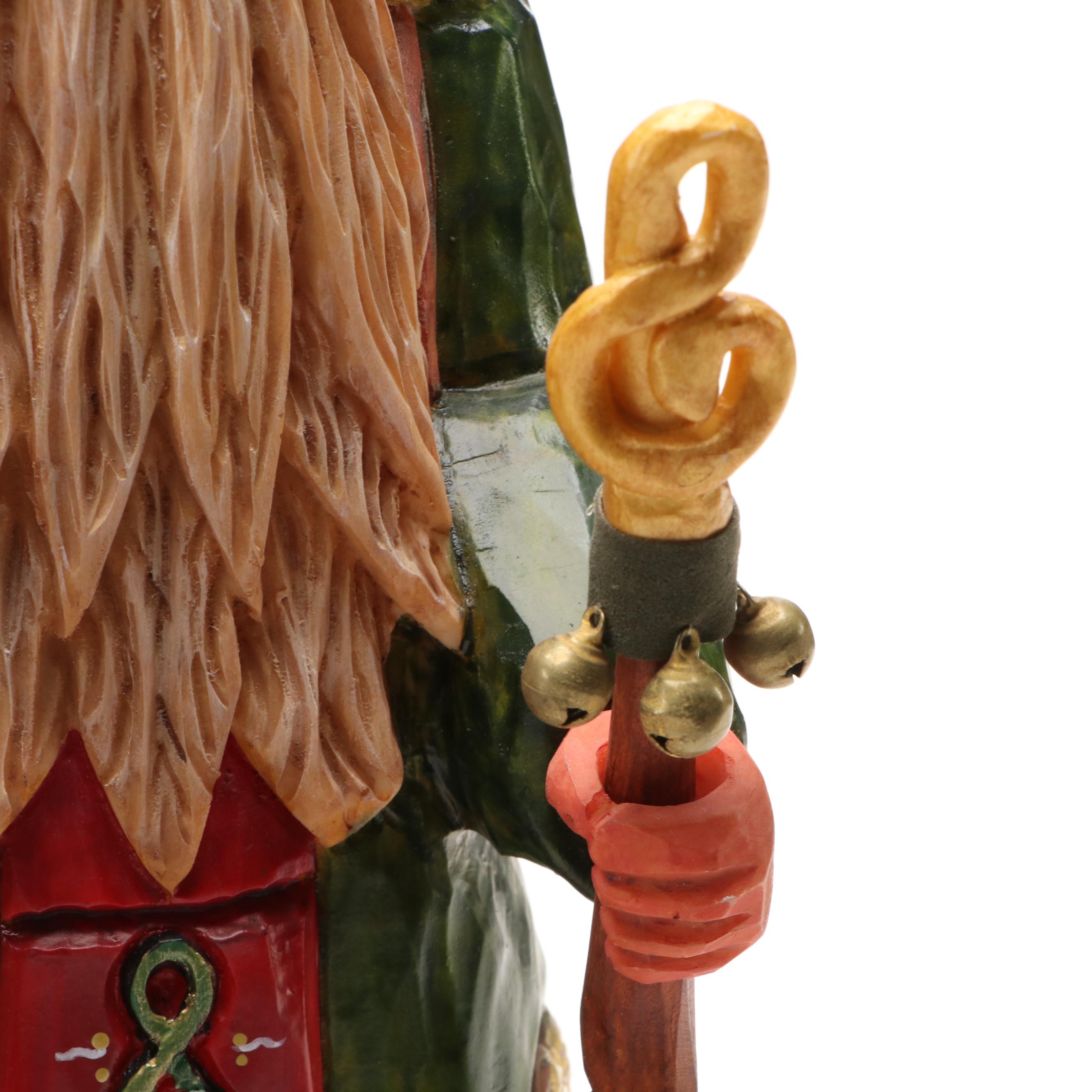 Antique Salvage Santa Claus Doll with Standing Figurine