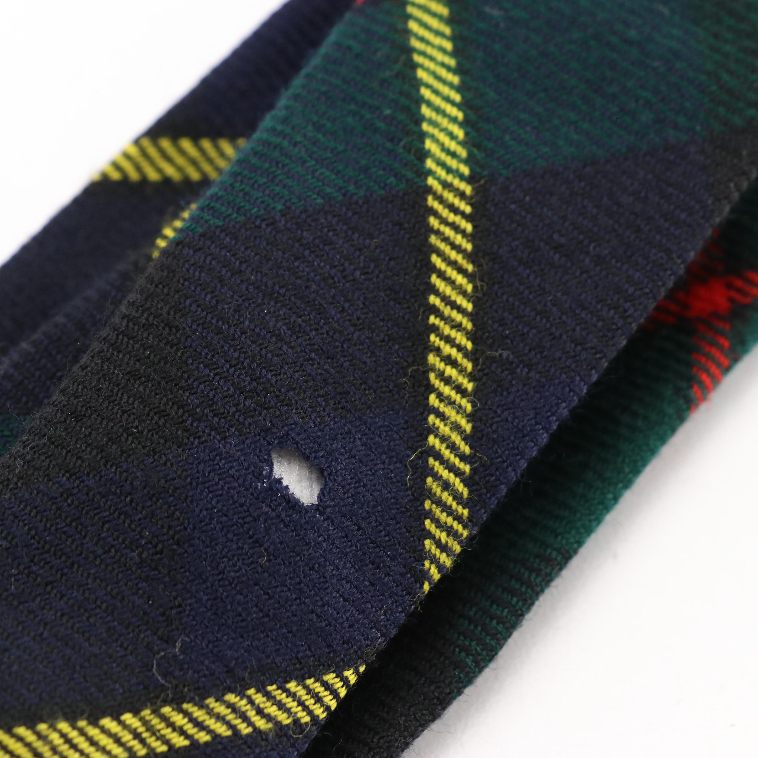 Vintage Patterned Silk and Wool Neckties Featuring Brooks Brothers