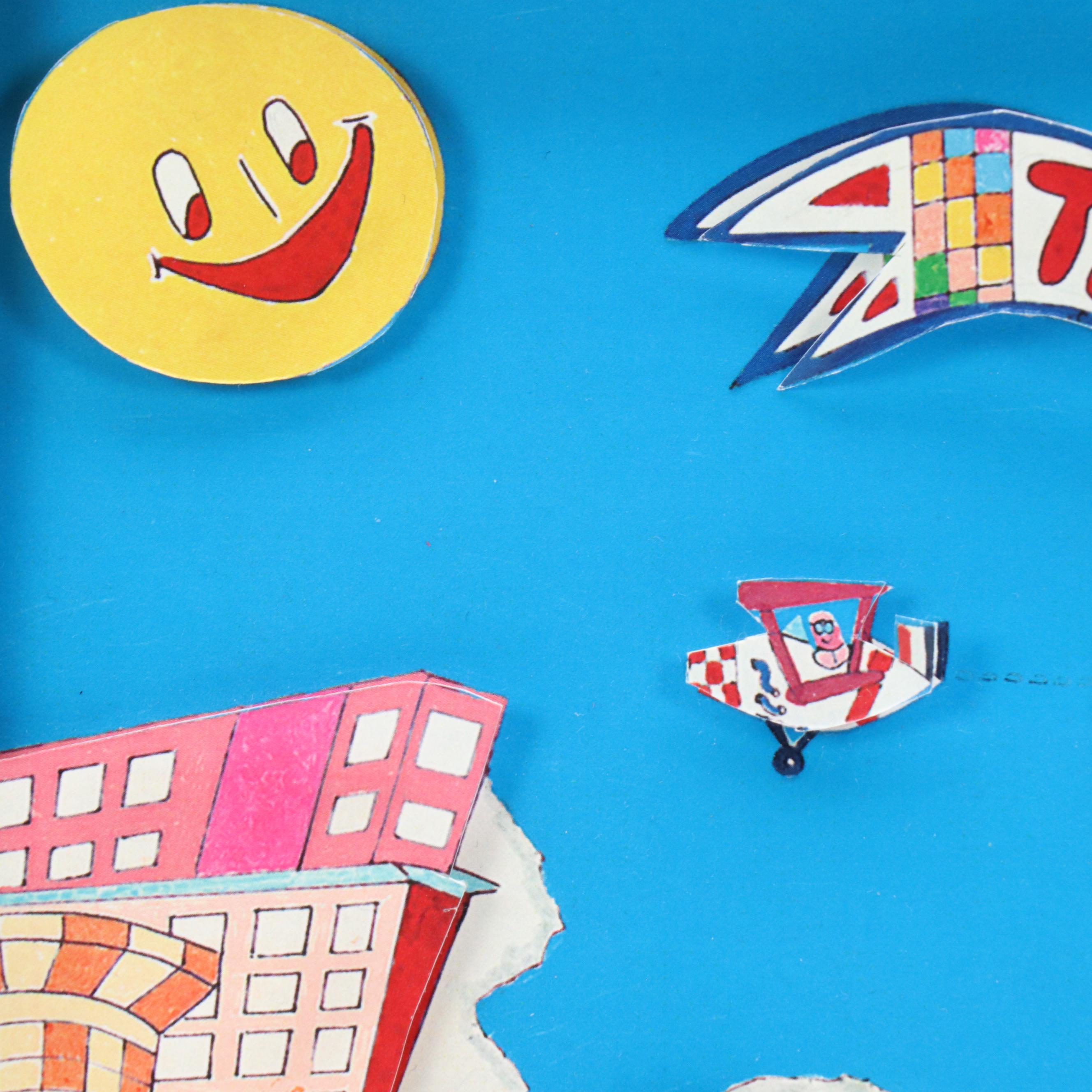 After Al Schreiber Dimensional Offset Lithograph "Times Square"