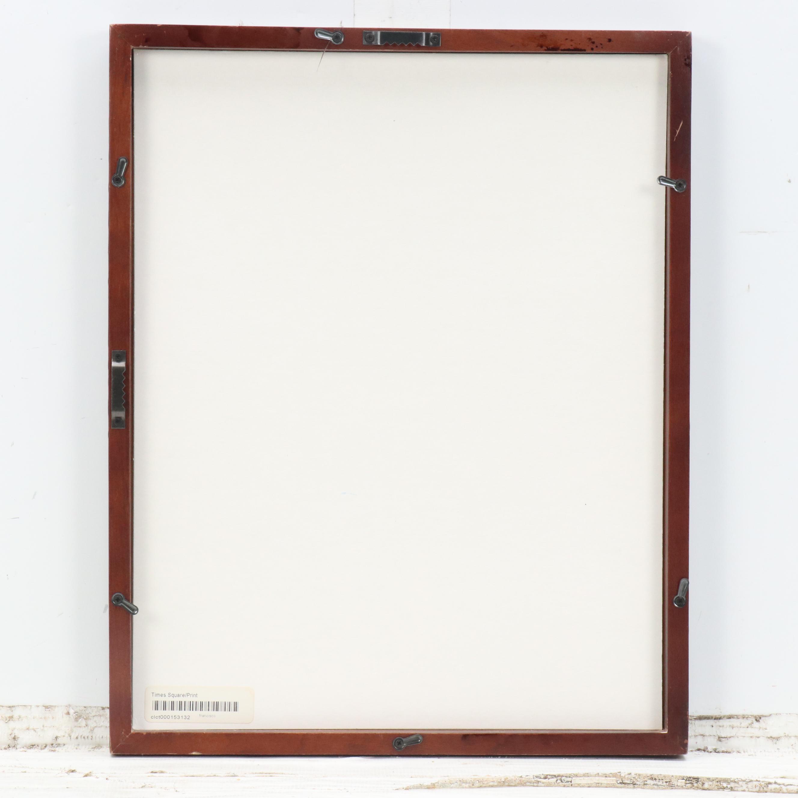 After Al Schreiber Dimensional Offset Lithograph "Times Square"