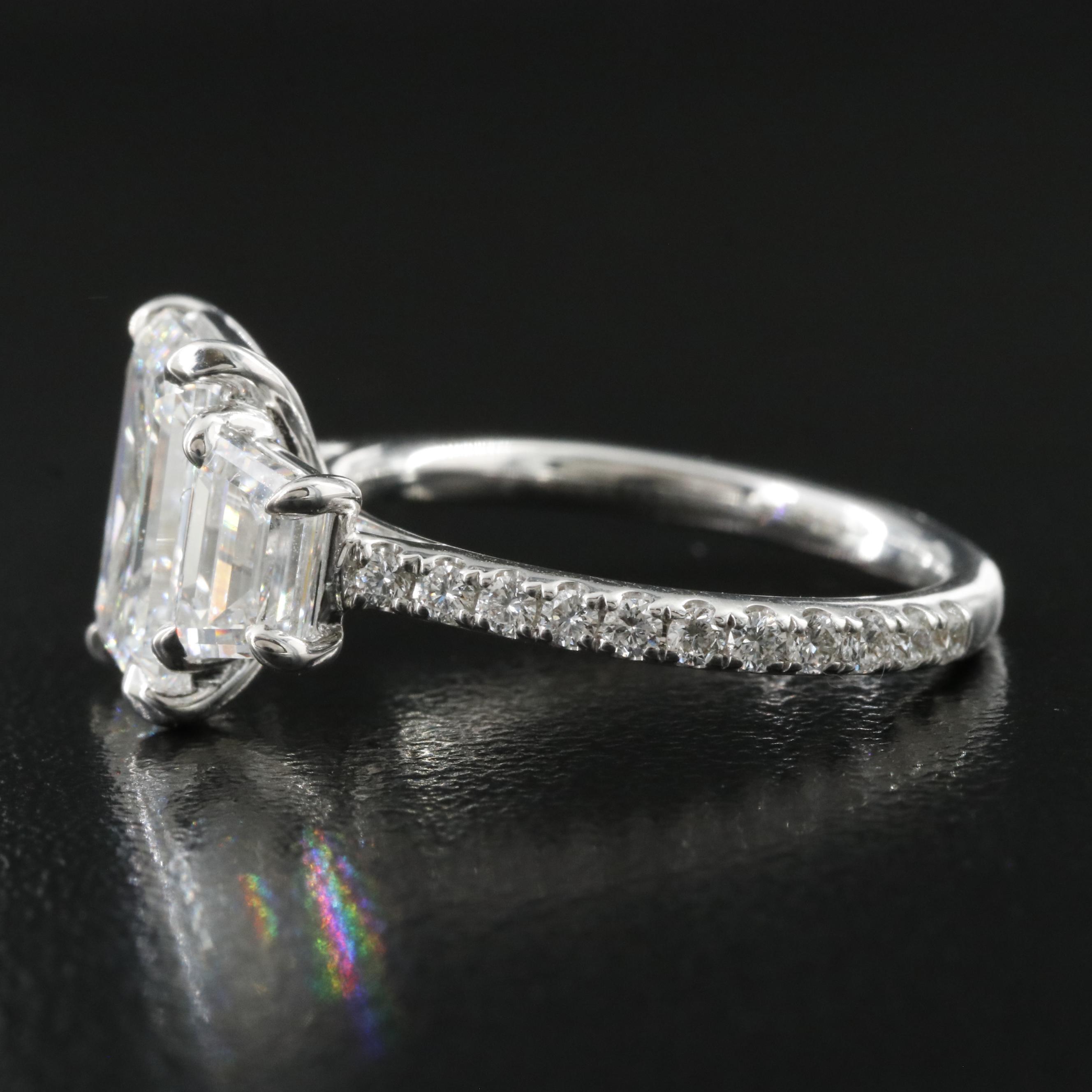 18K 4.63 CTW Lab Grown Diamond Ring with an IGI Report