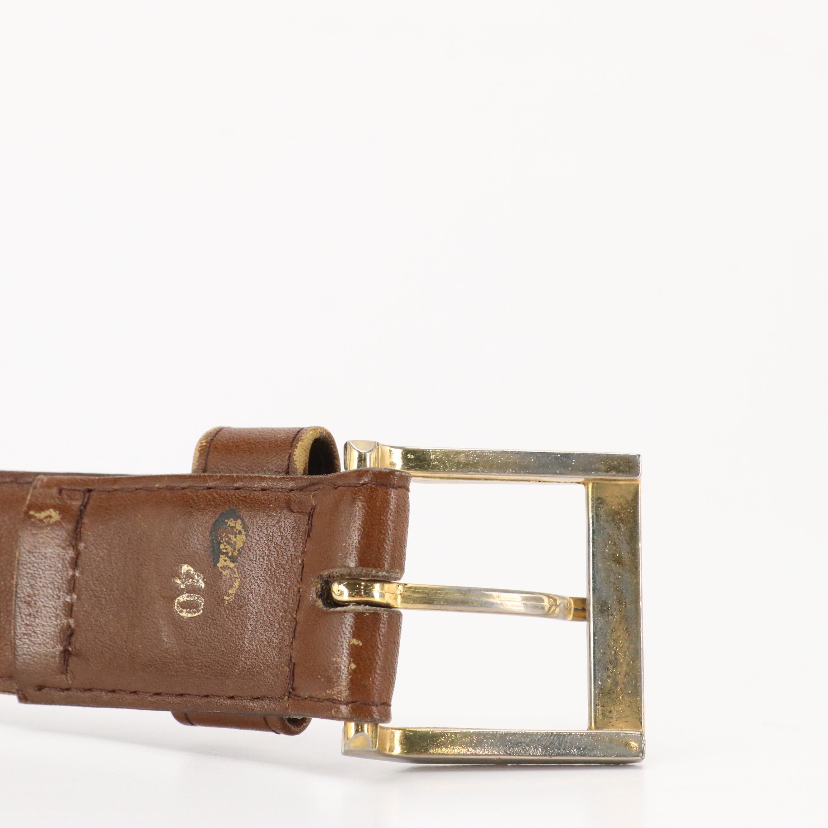 R.A. Hughes and Other Brown Leather Belts