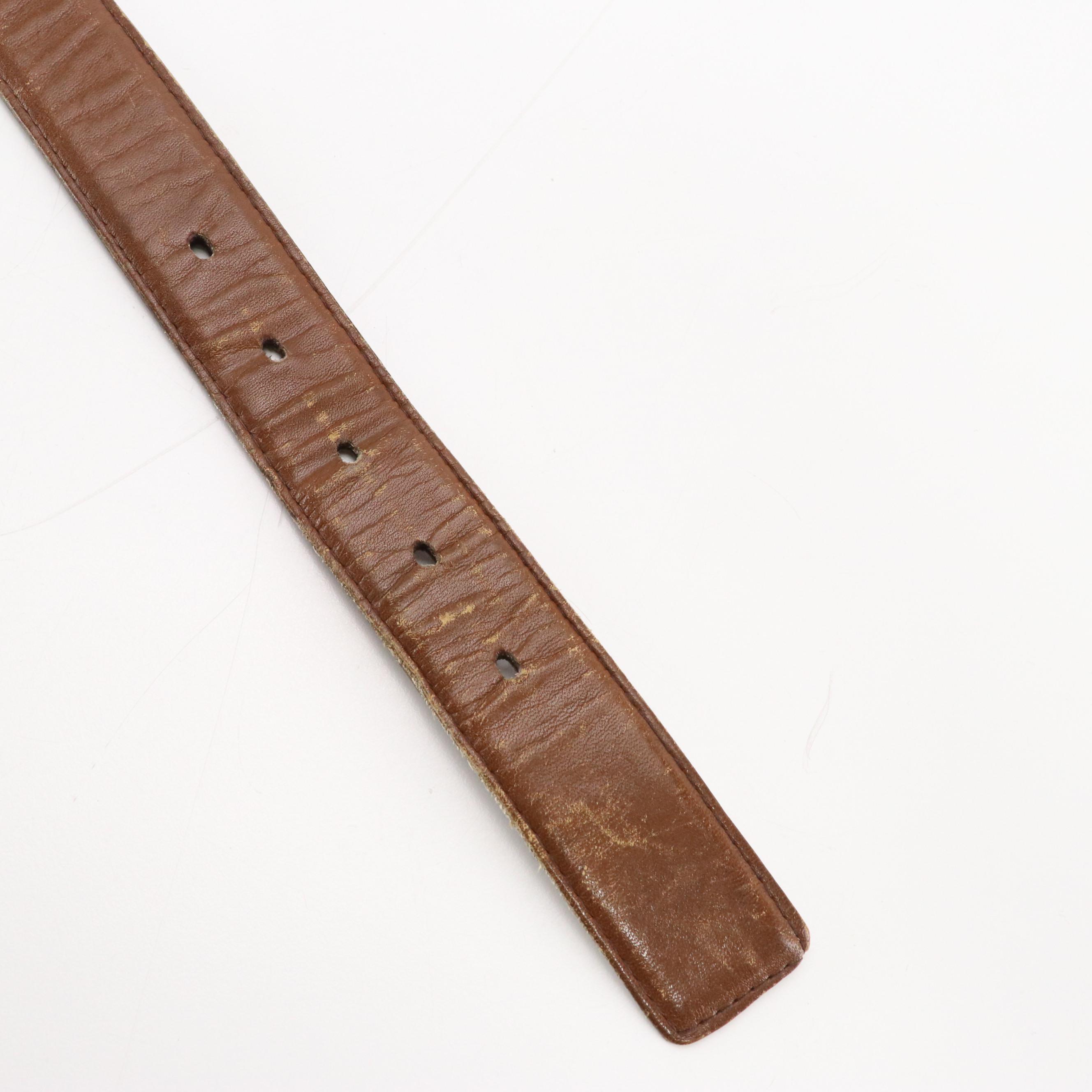 R.A. Hughes and Other Brown Leather Belts