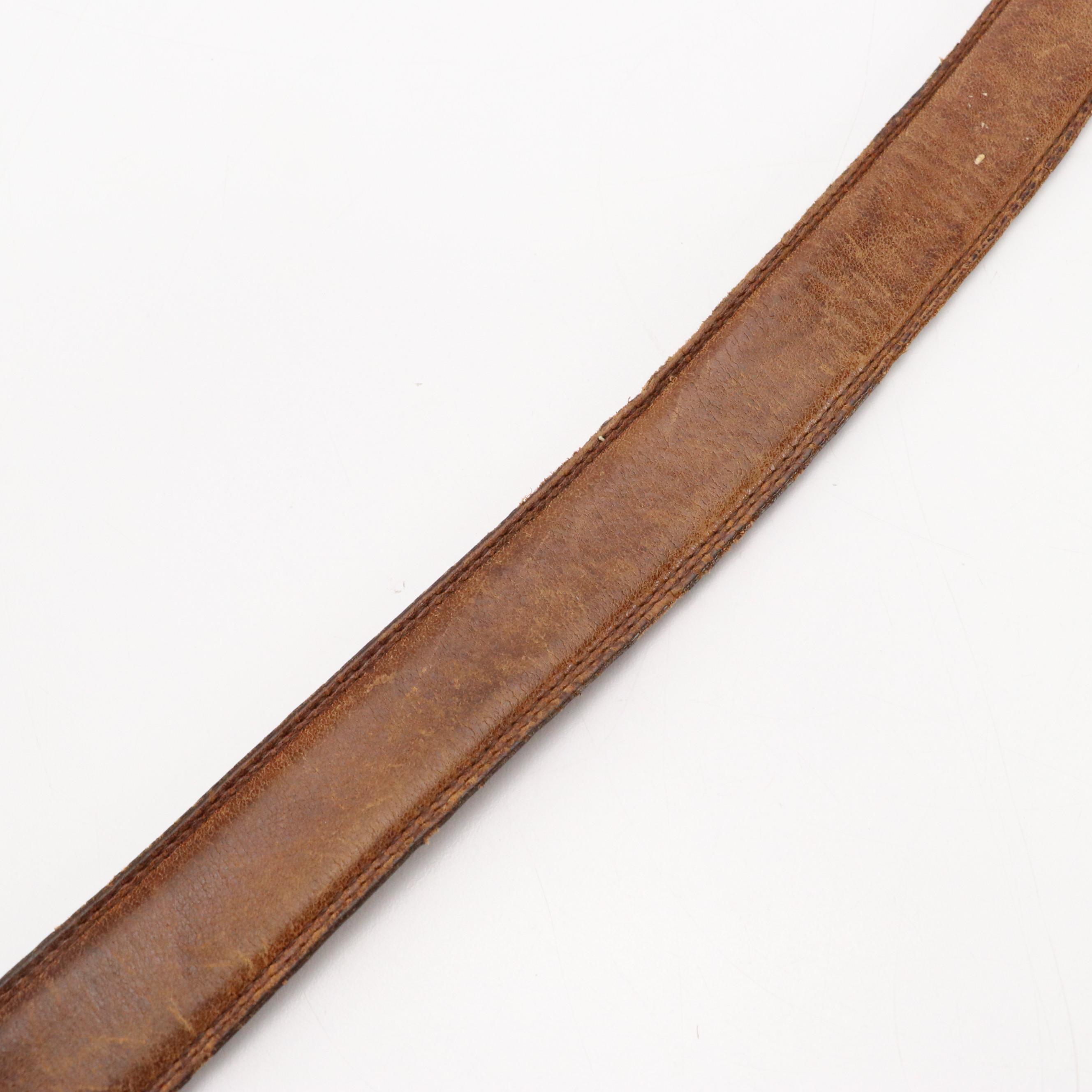 R.A. Hughes and Other Brown Leather Belts