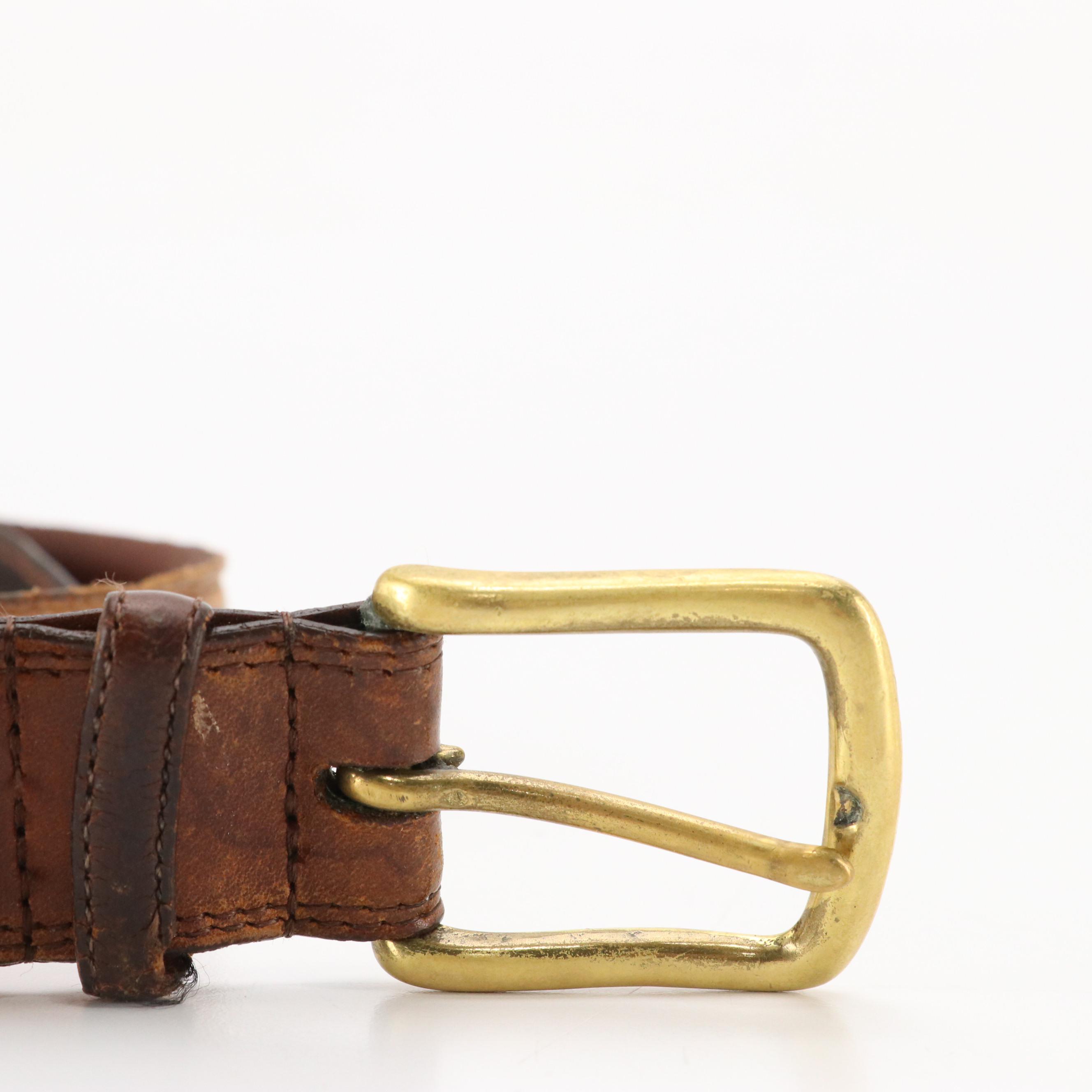 R.A. Hughes and Other Brown Leather Belts