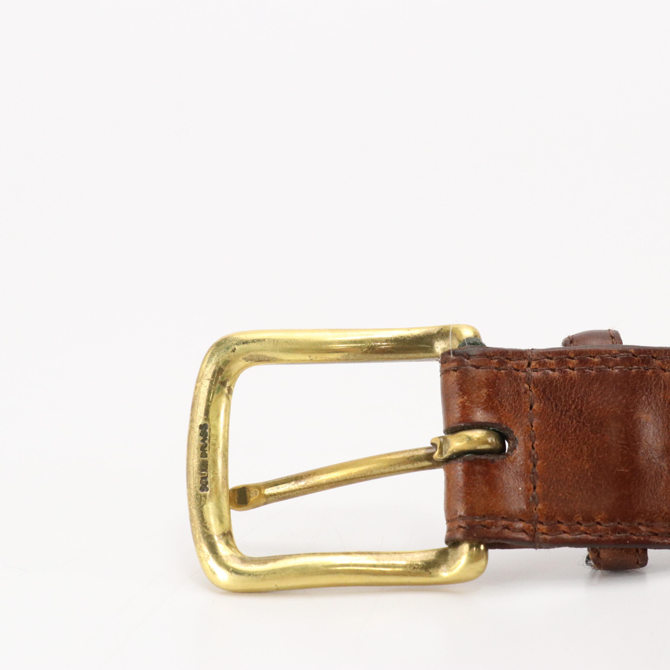 R.A. Hughes and Other Brown Leather Belts