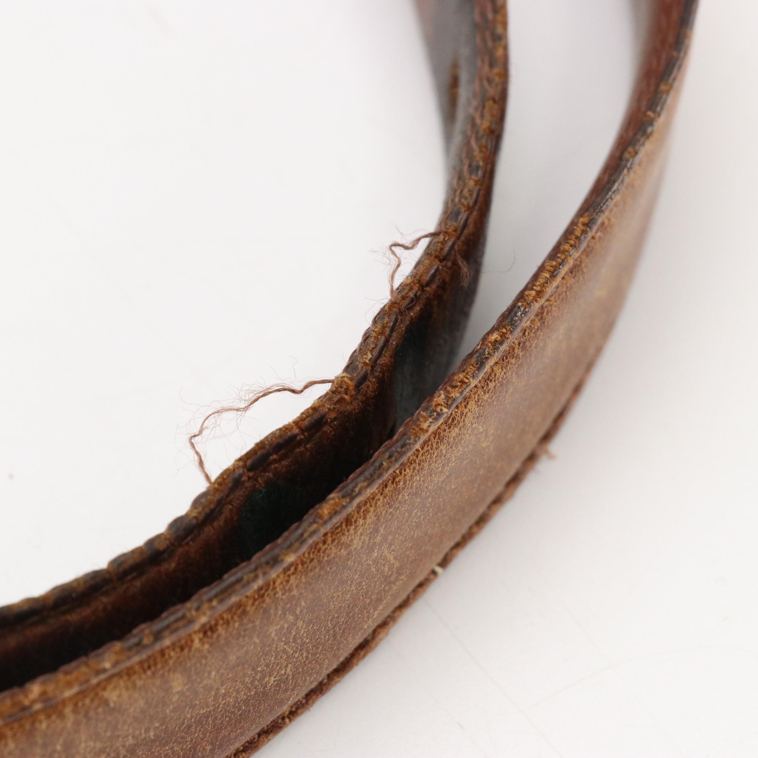 R.A. Hughes and Other Brown Leather Belts