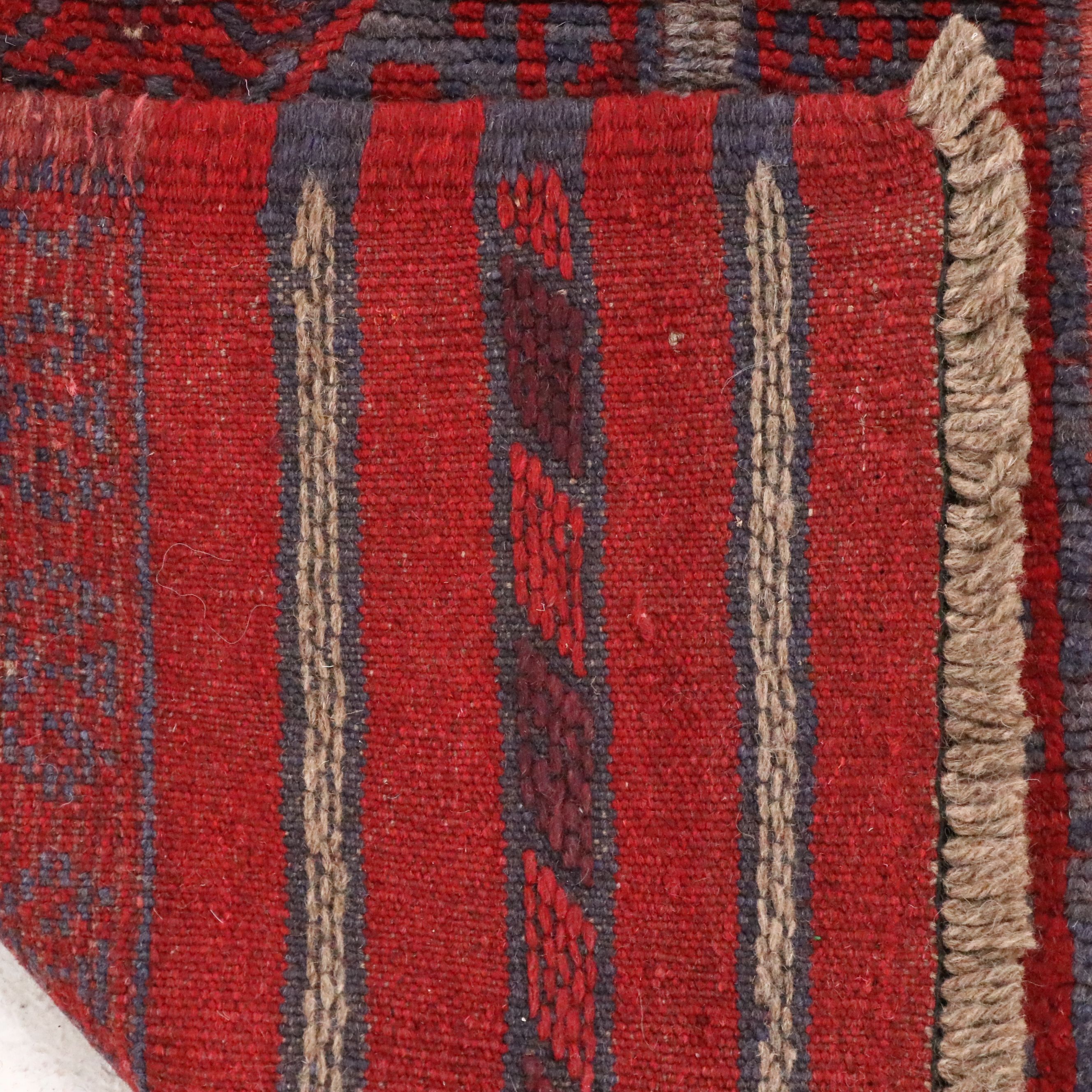 2'1 x 8'3 Hand-Knotted Afghan Mashwani Carpet Runner