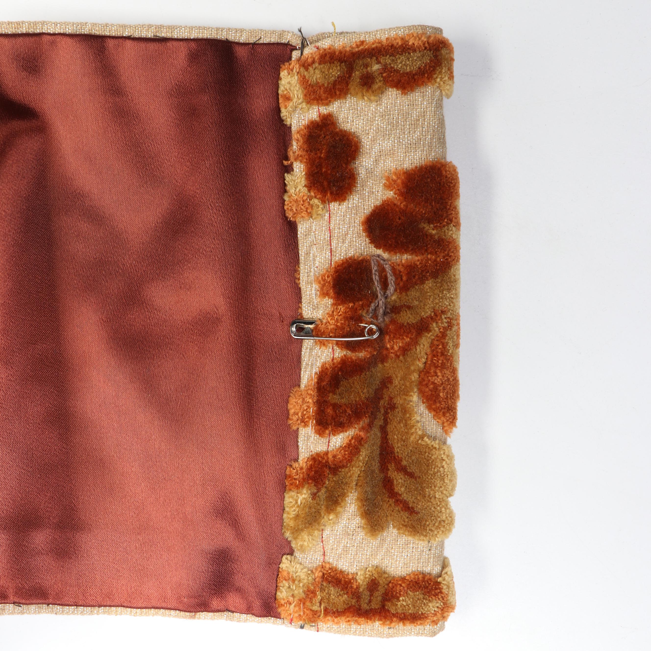 Velvet Floral Motif Wall Tapestries