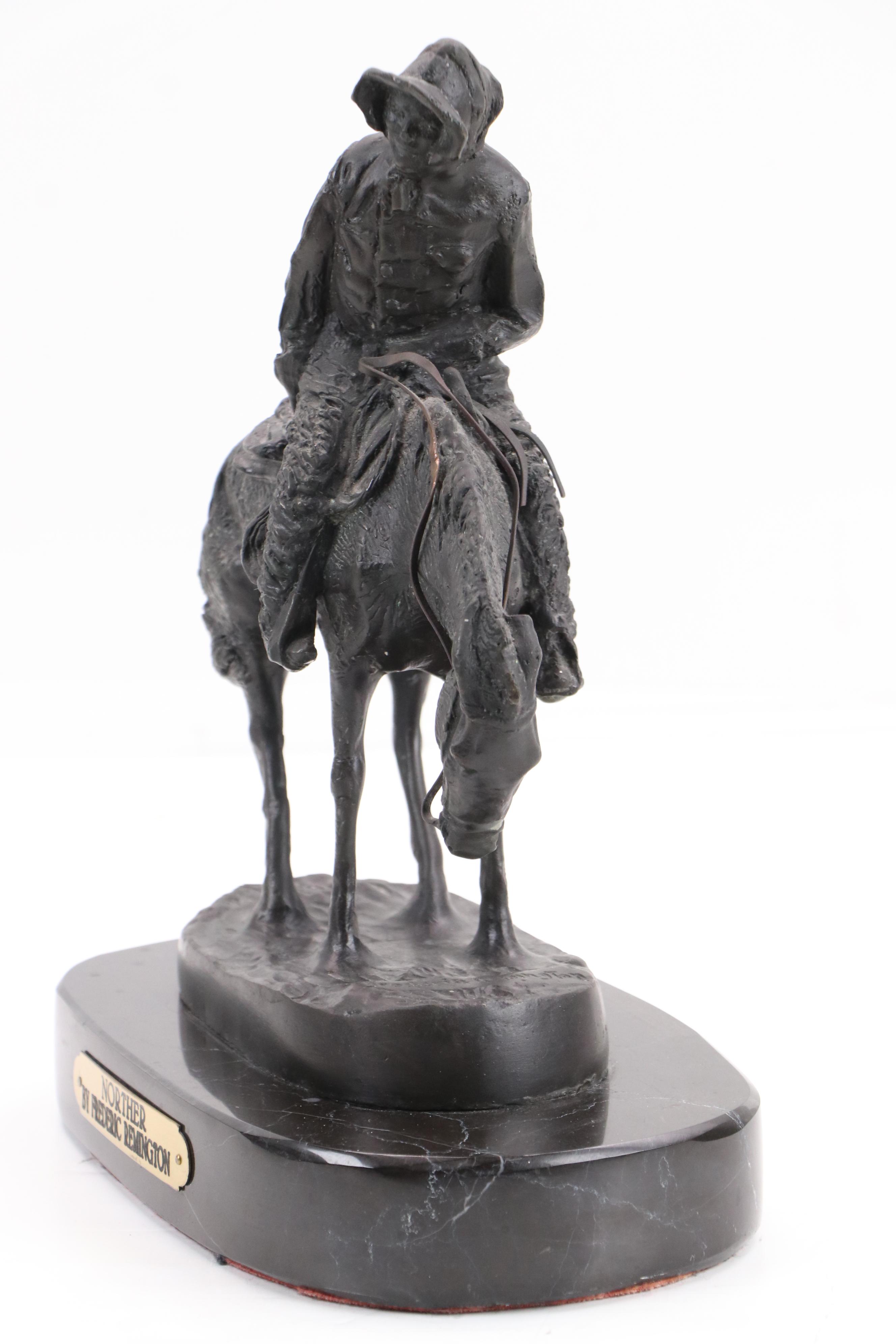 Bronze Sculpture After Frederic Remington "Norther"