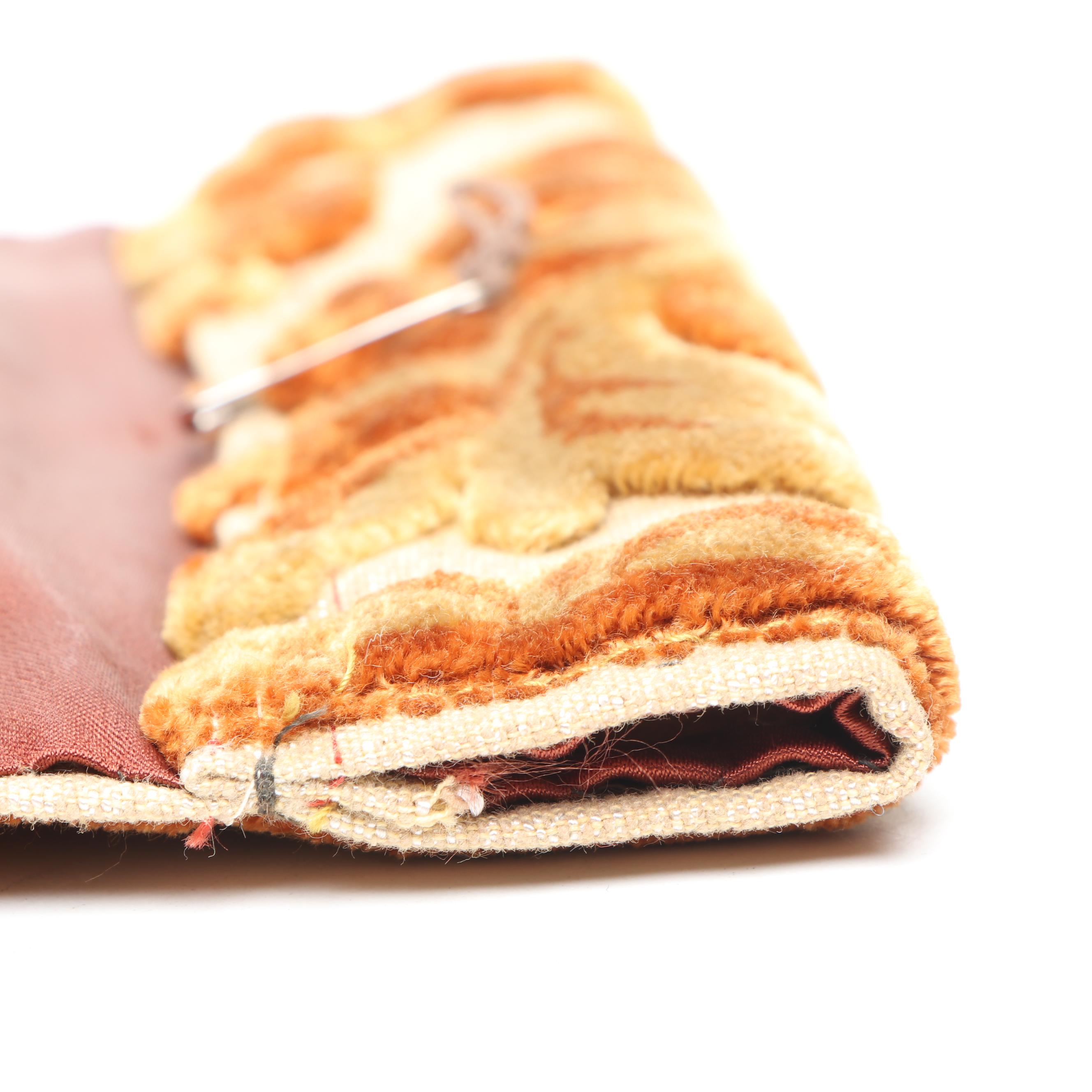 Velvet Floral Motif Wall Tapestries