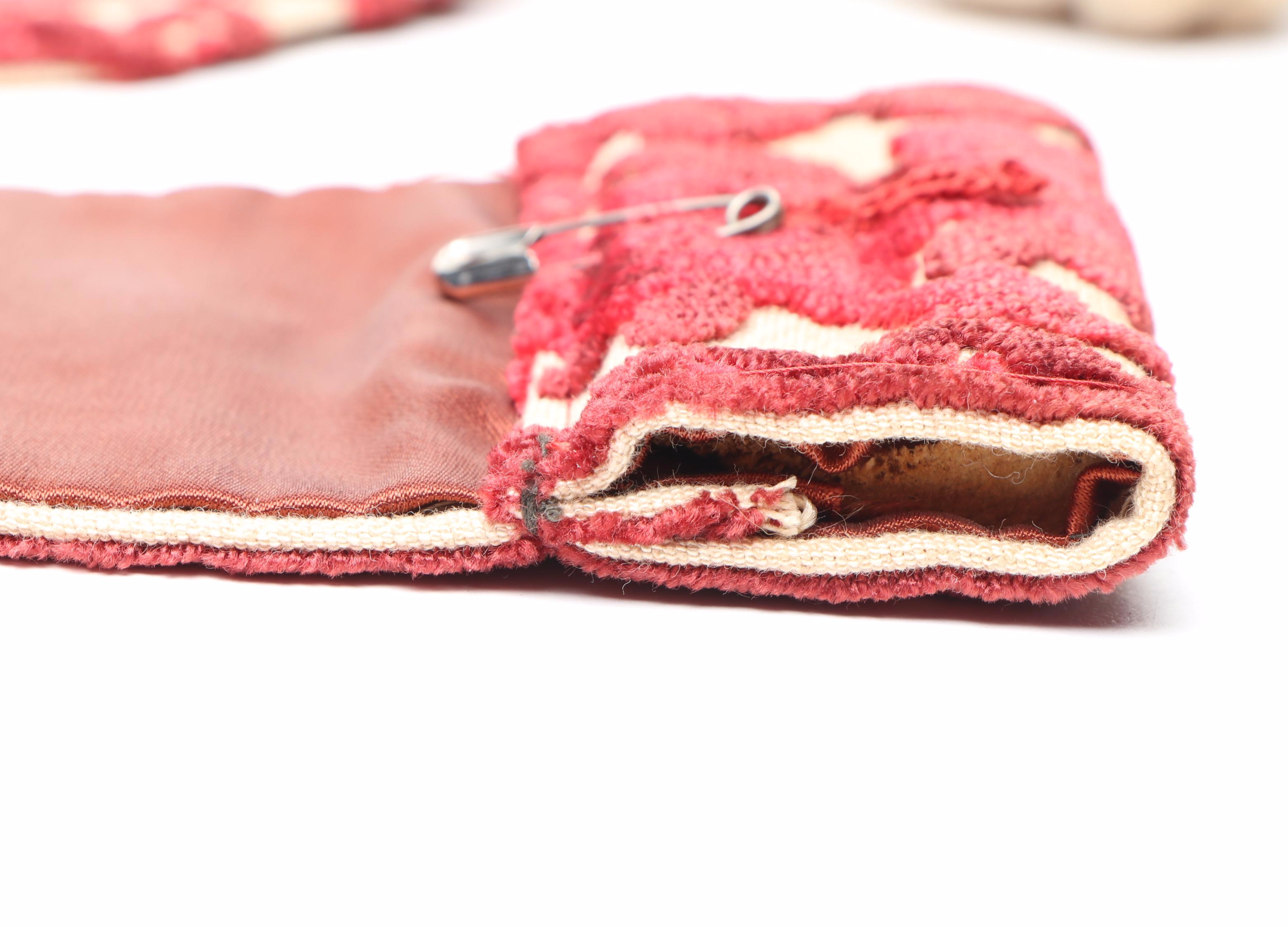 Velvet Floral Motif Wall Tapestries