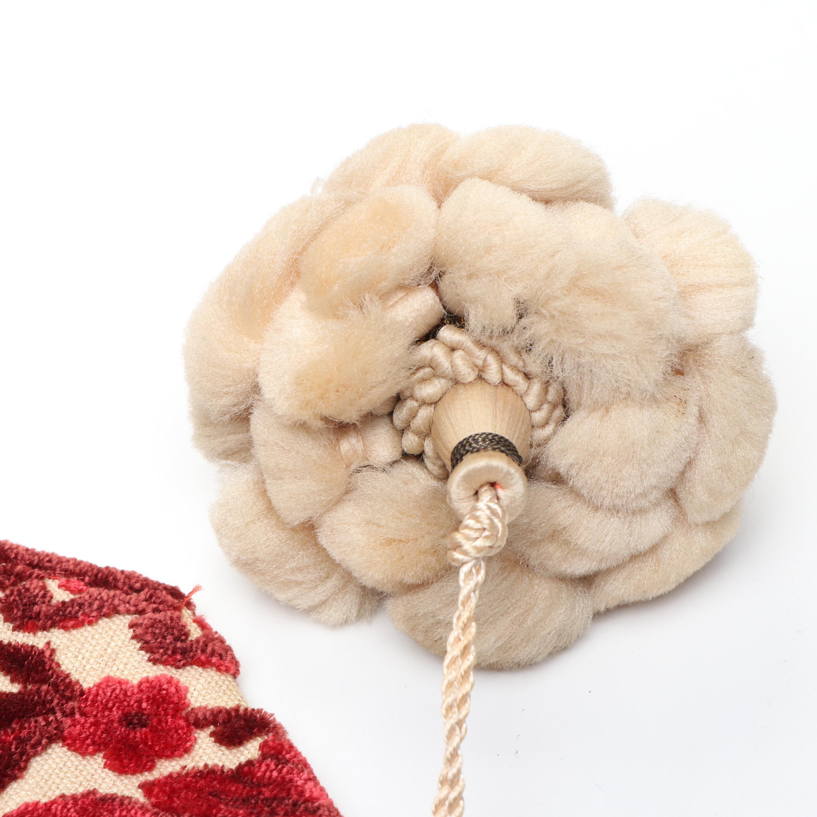 Velvet Floral Motif Wall Tapestries