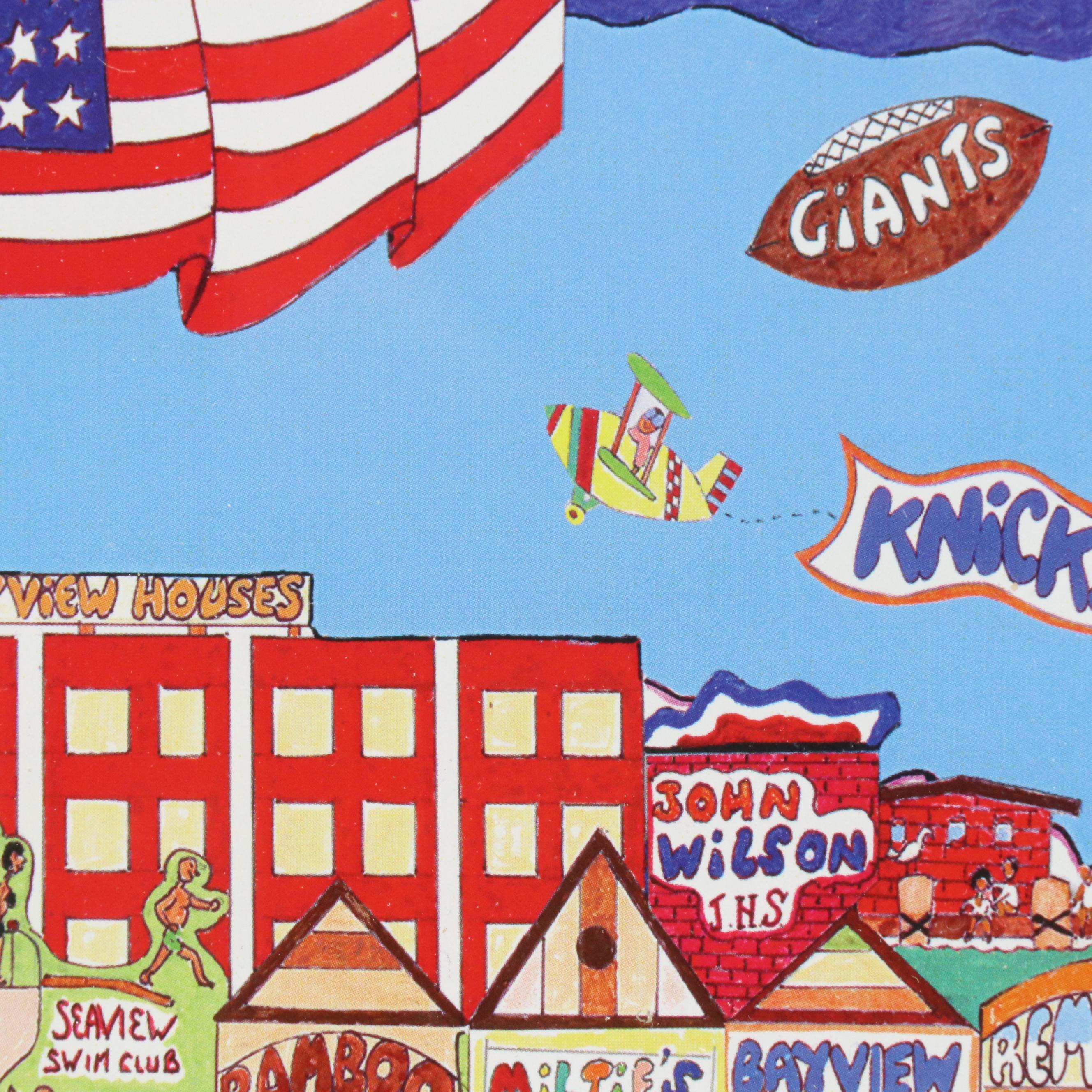 Al Schreiber and Jill Hand Offset Lithograph "Canarsie"