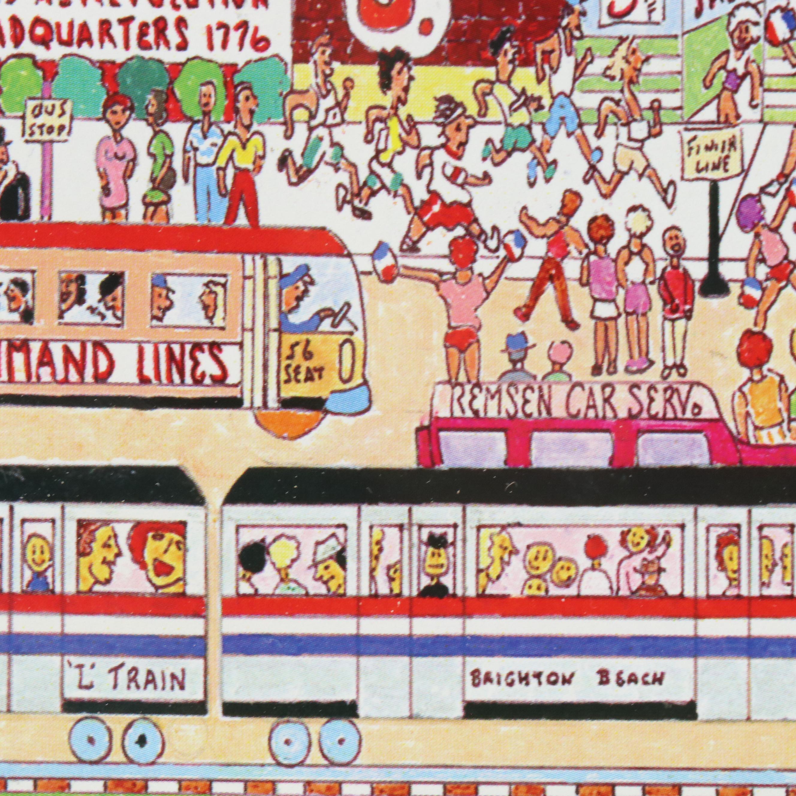 Al Schreiber and Jill Hand Offset Lithograph "Canarsie"