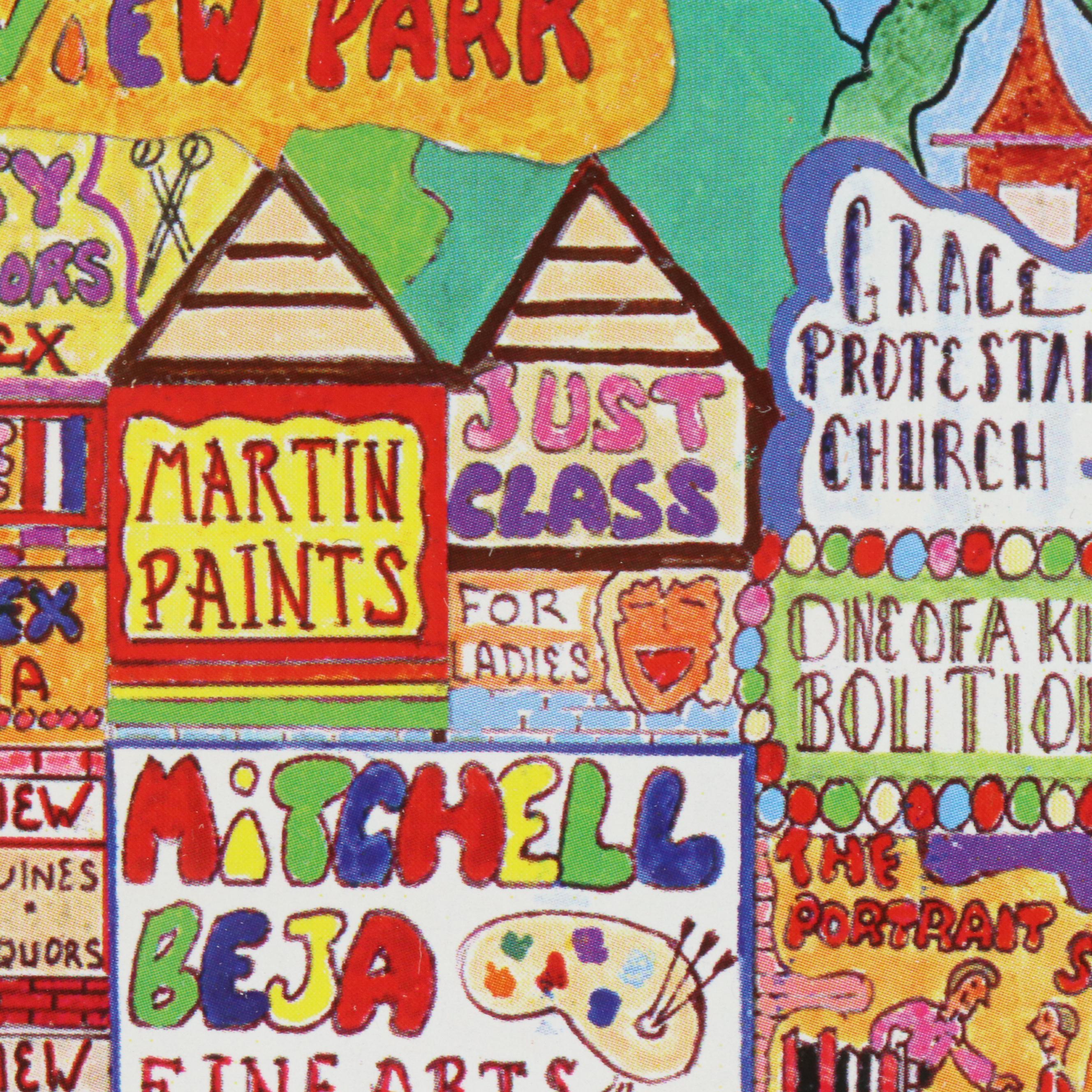 Al Schreiber and Jill Hand Offset Lithograph "Canarsie"