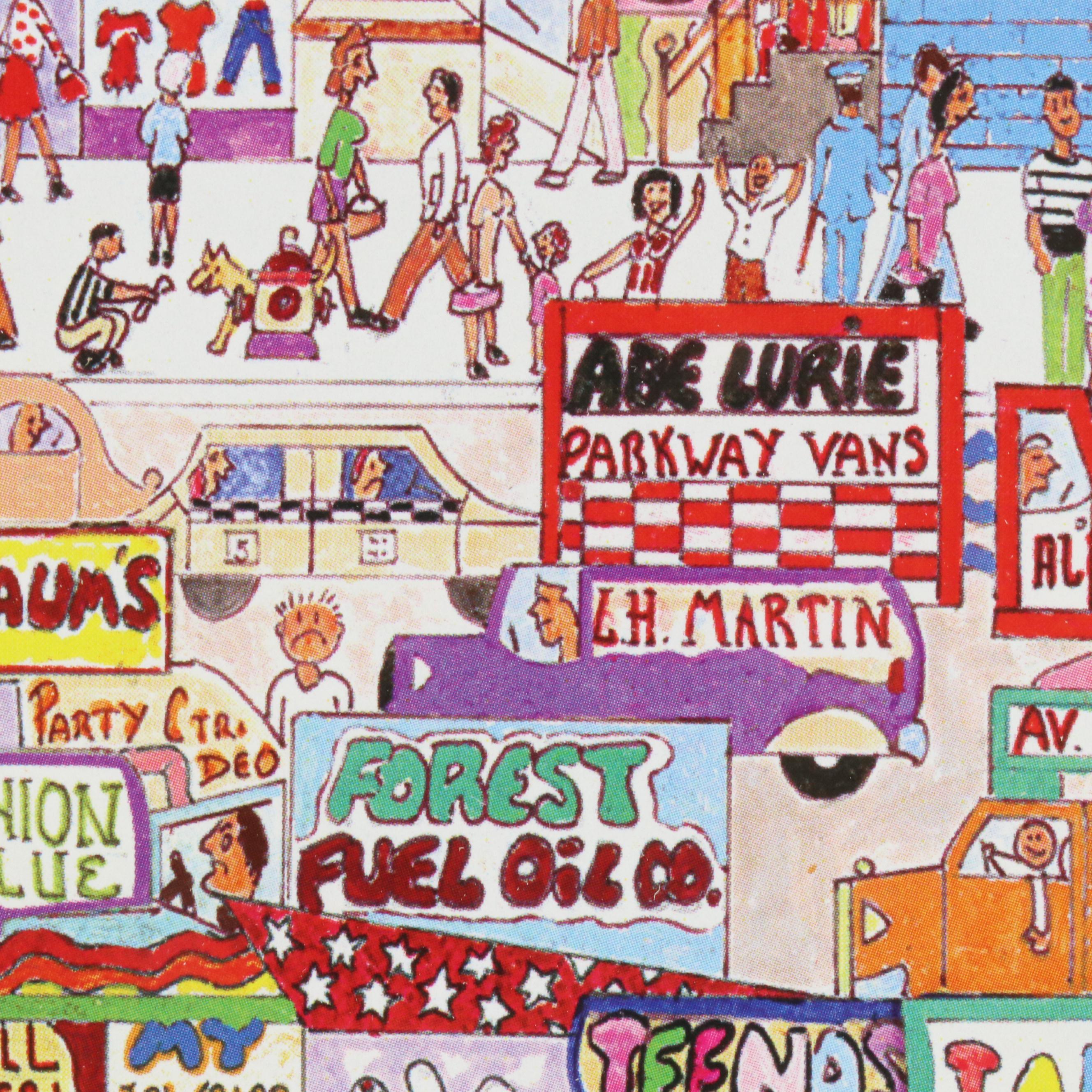 Al Schreiber and Jill Hand Offset Lithograph "Canarsie"