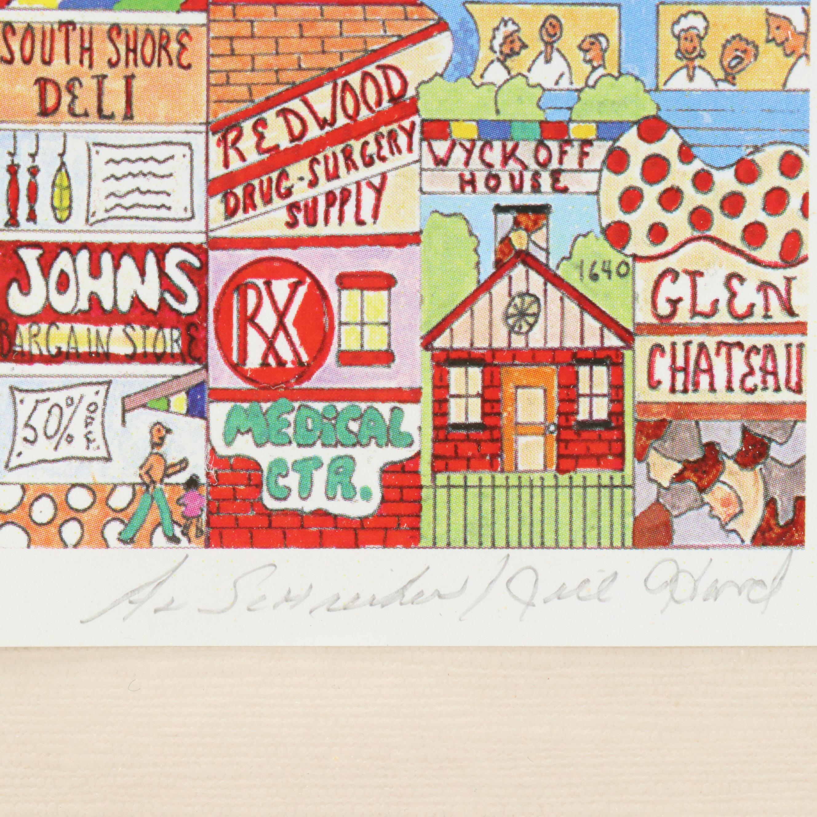 Al Schreiber and Jill Hand Offset Lithograph "Canarsie"