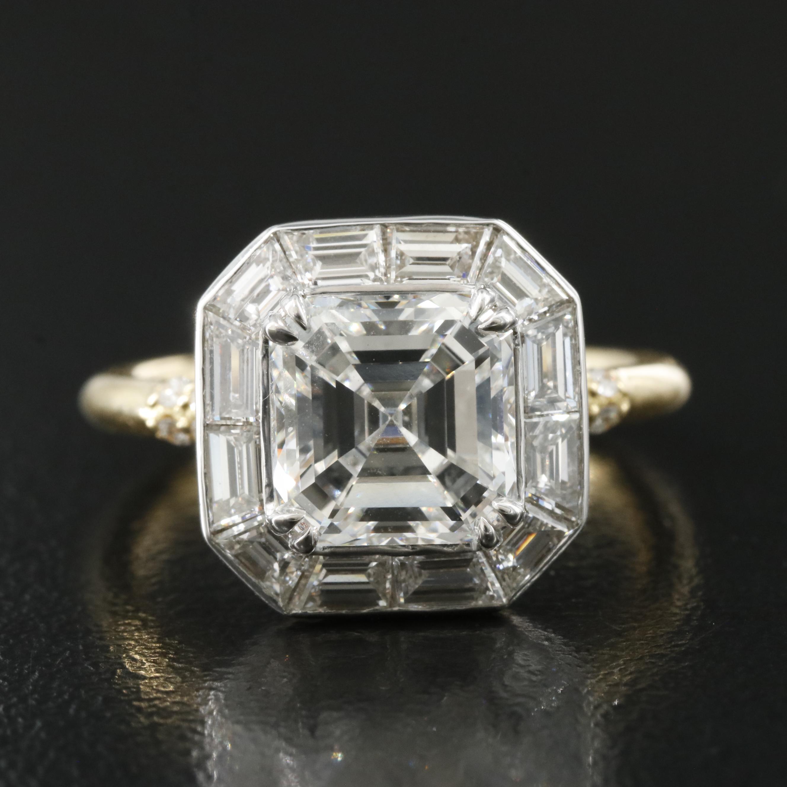 18K 3.75 CTW Lab Grown Diamond Ring with an IGI Online Report