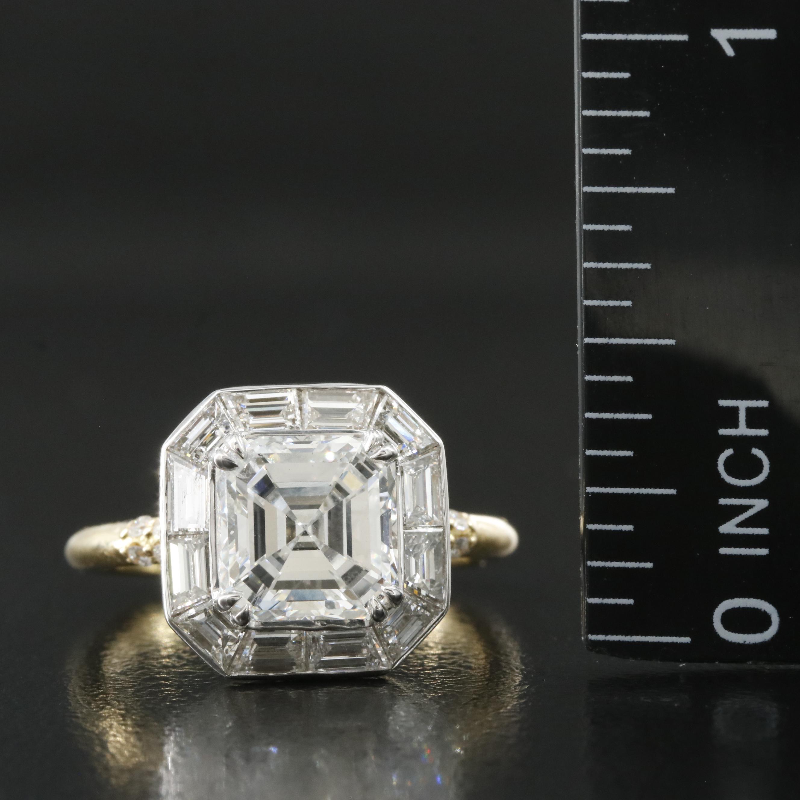 18K 3.75 CTW Lab Grown Diamond Ring with an IGI Online Report