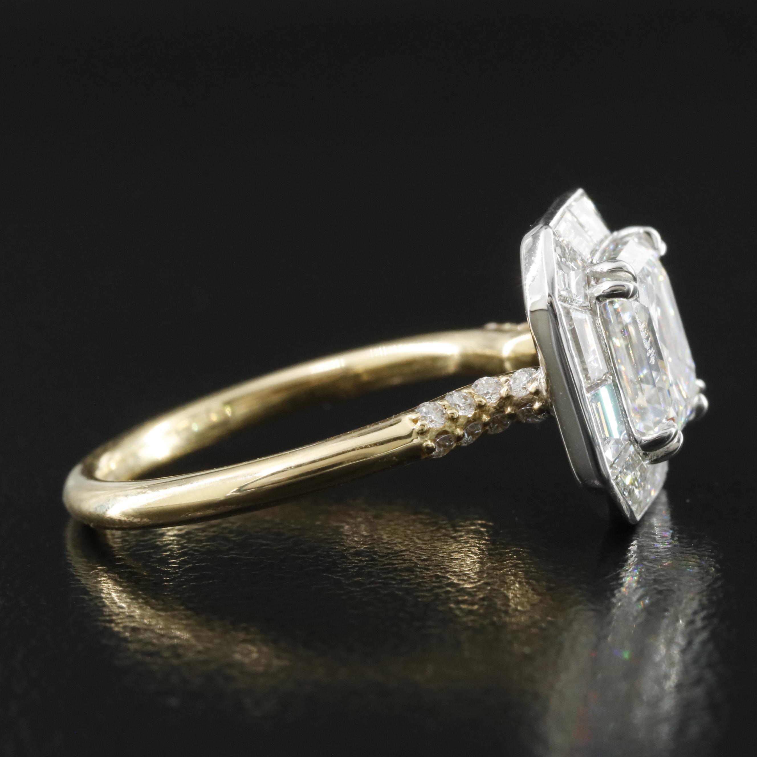18K 3.75 CTW Lab Grown Diamond Ring with an IGI Online Report