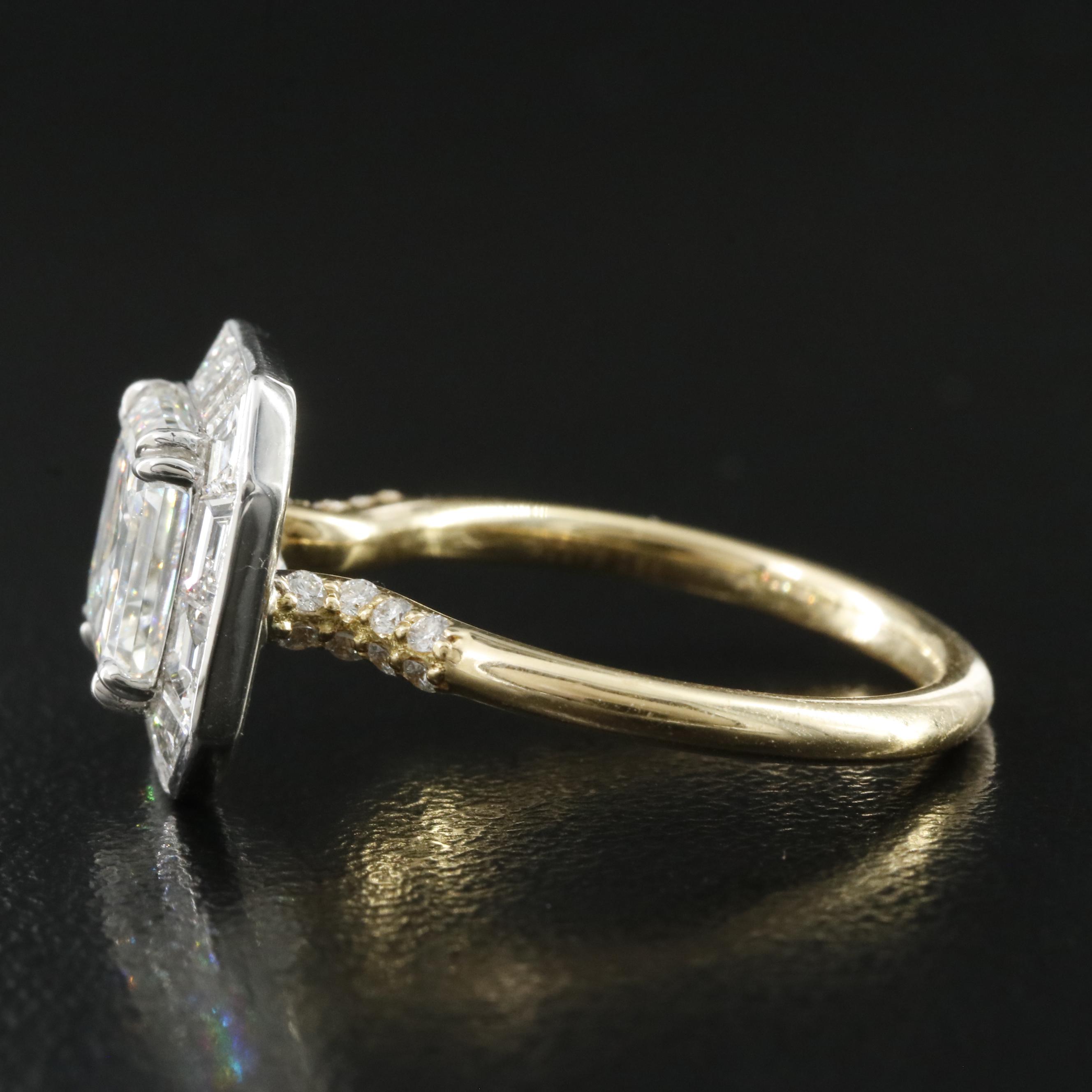 18K 3.75 CTW Lab Grown Diamond Ring with an IGI Online Report