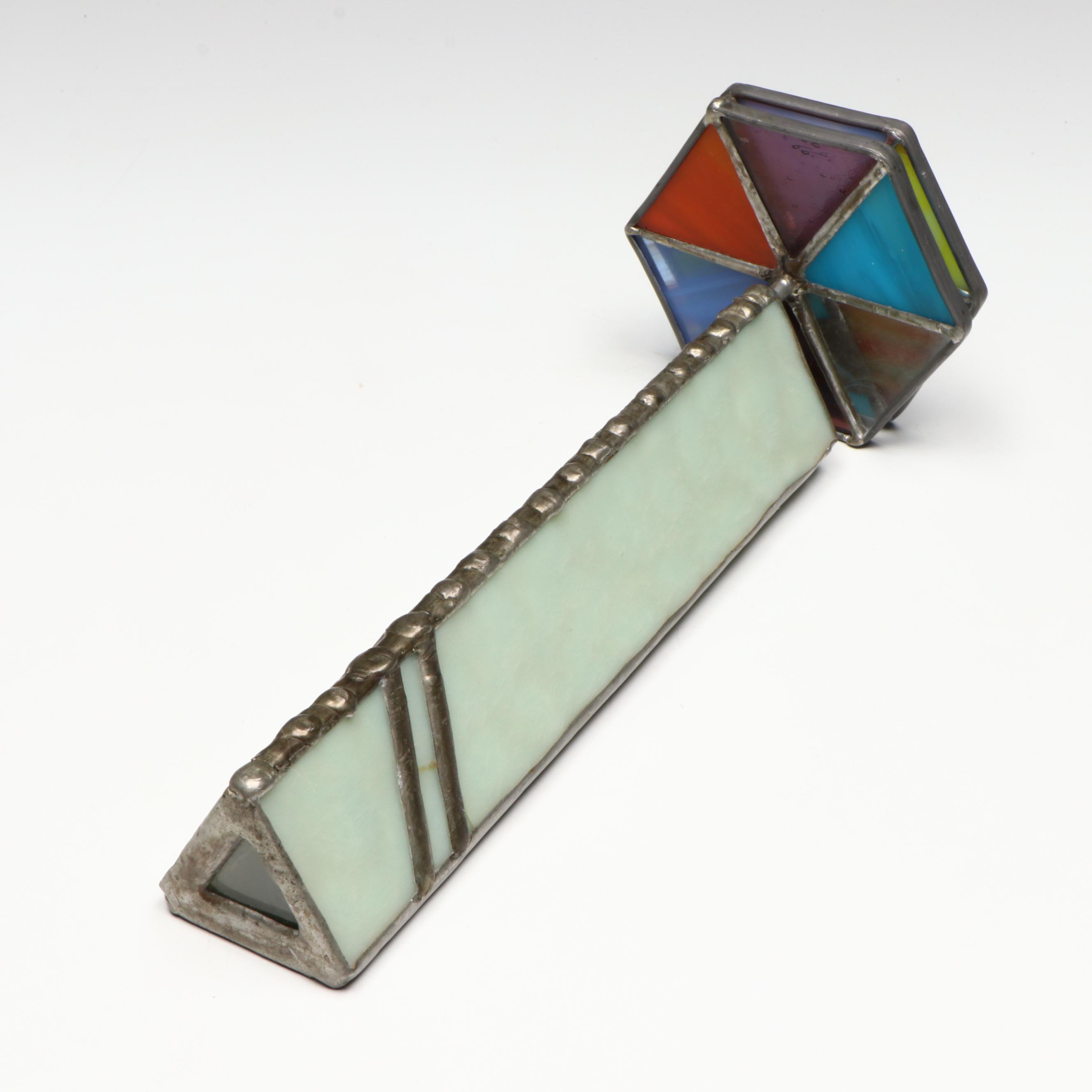 Handmade Glass Kaleidoscopes with Wood Stand