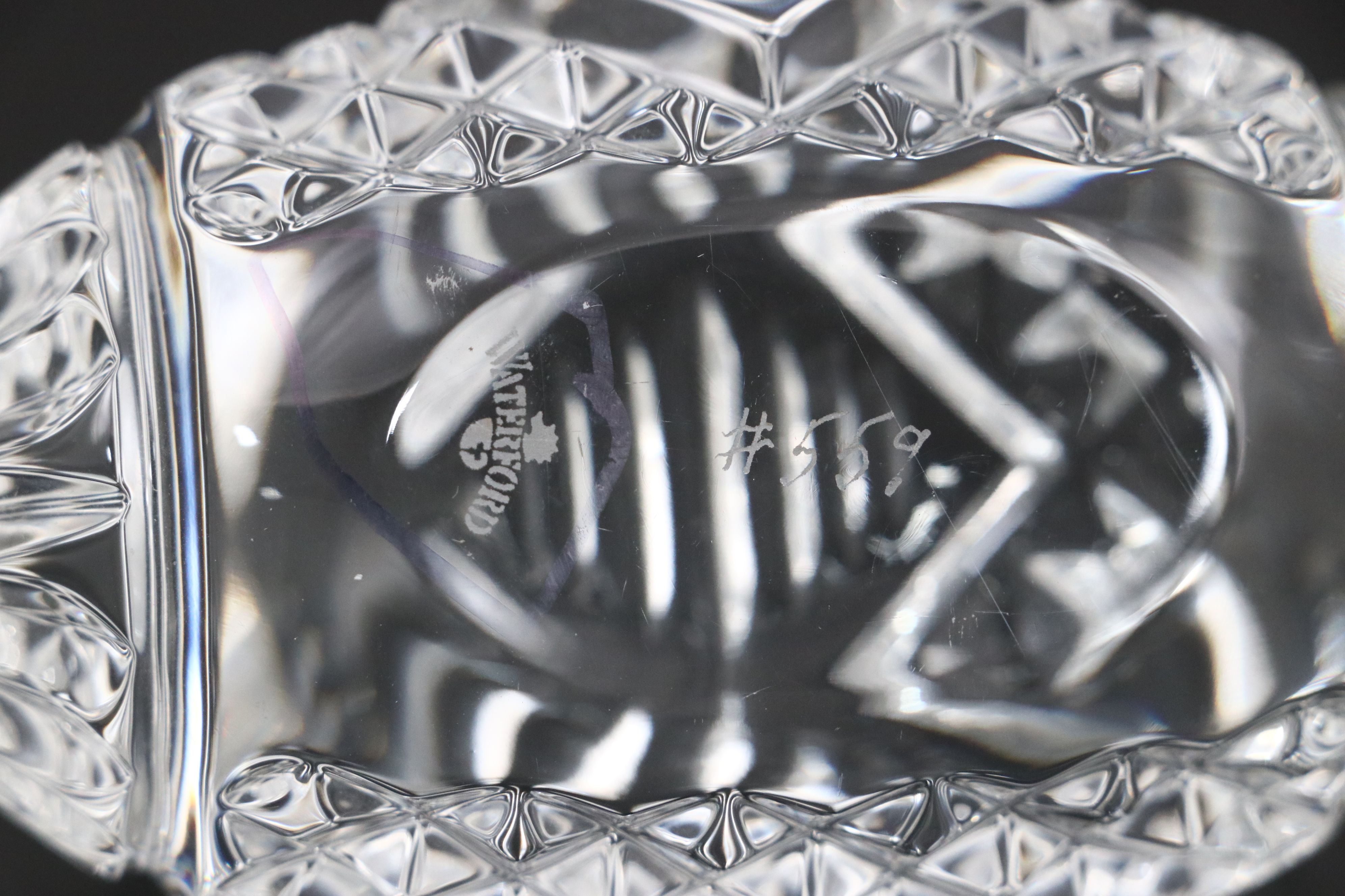 Marquis Waterford Crystal Train and Football with More Crystal Décor