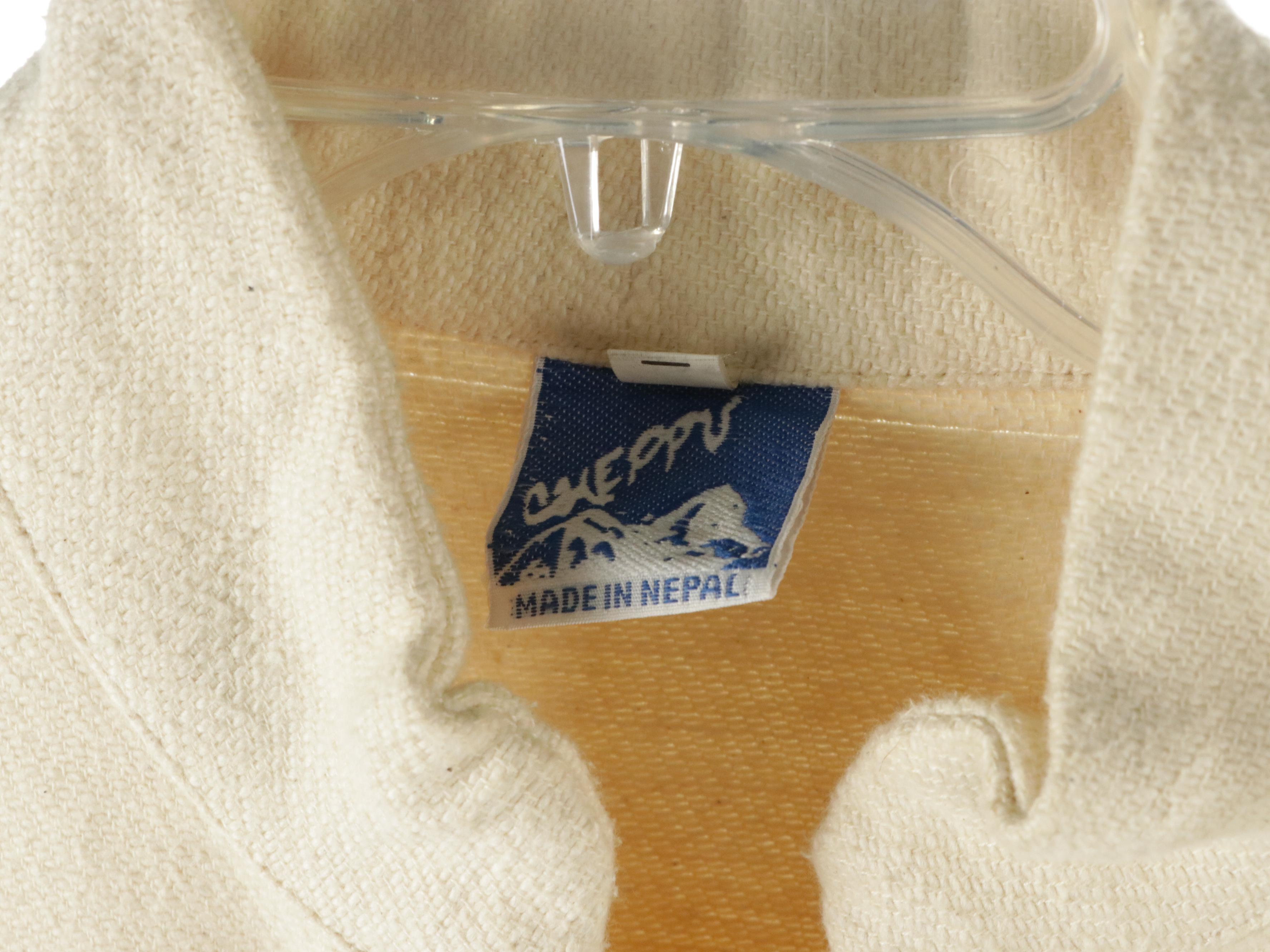 Nepalese Cotton Jacket with Embroidered Top and Sleeveless Tops