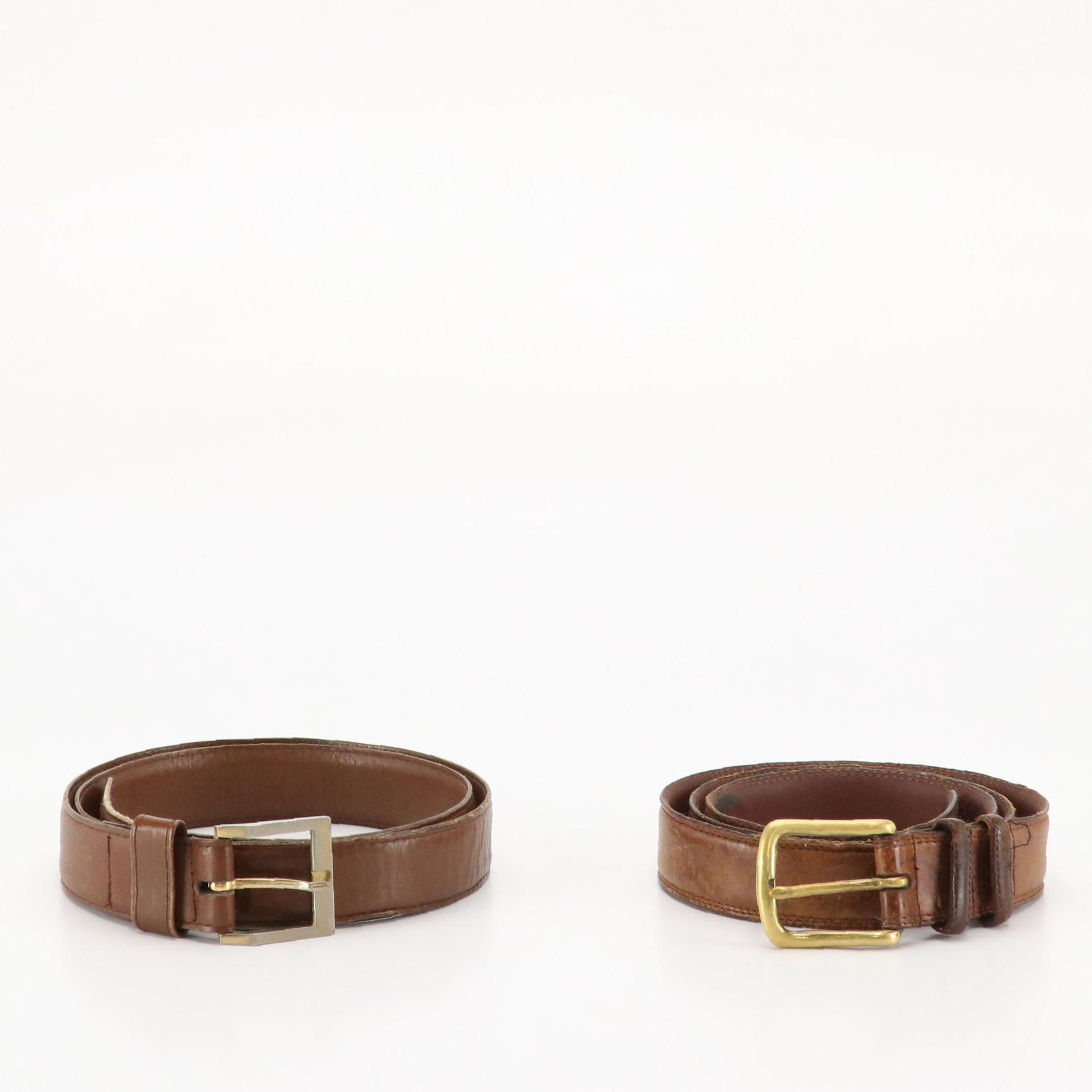 R.A. Hughes and Other Brown Leather Belts