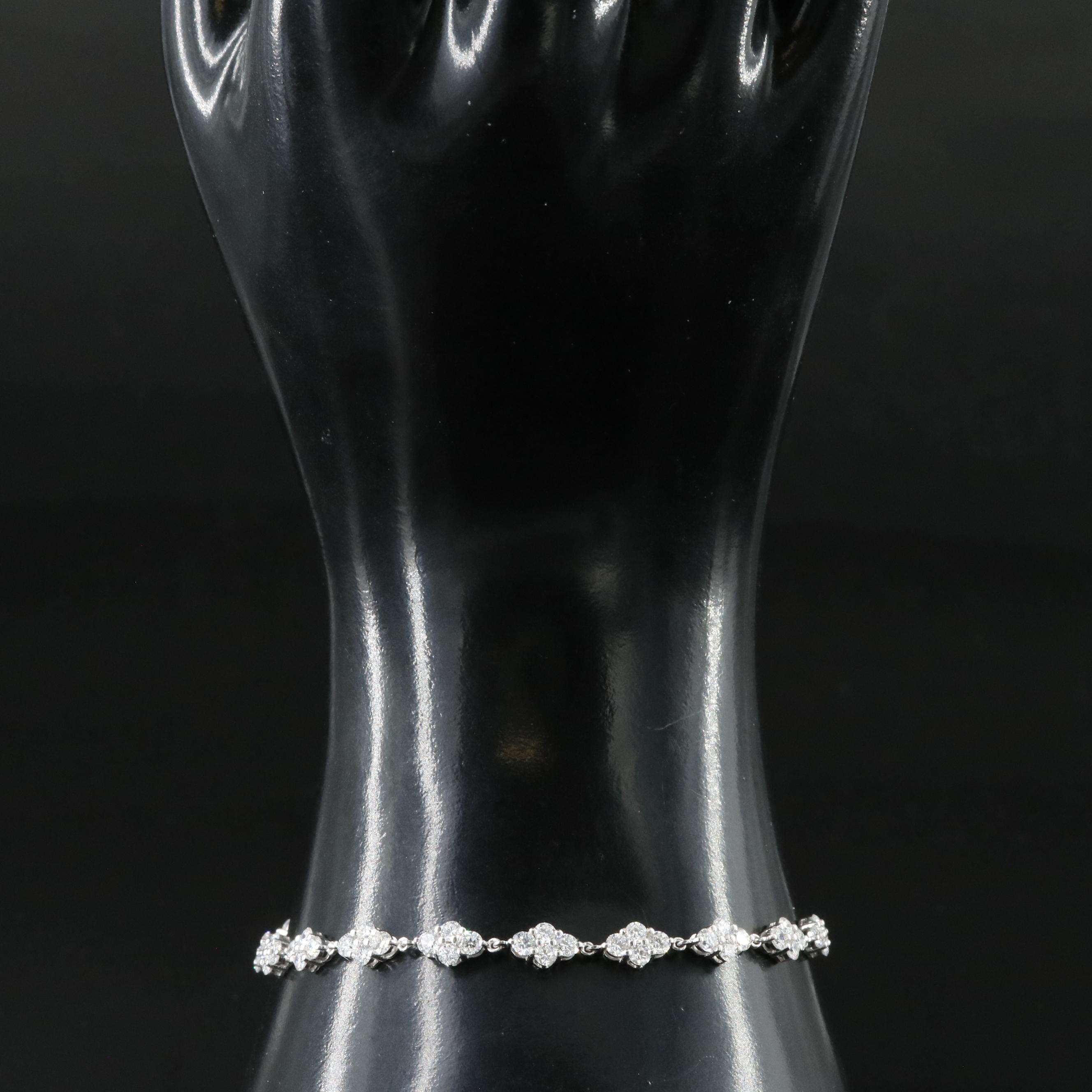 14K 2.65 CTW Lab Grown Diamond Bracelet with IGI Report